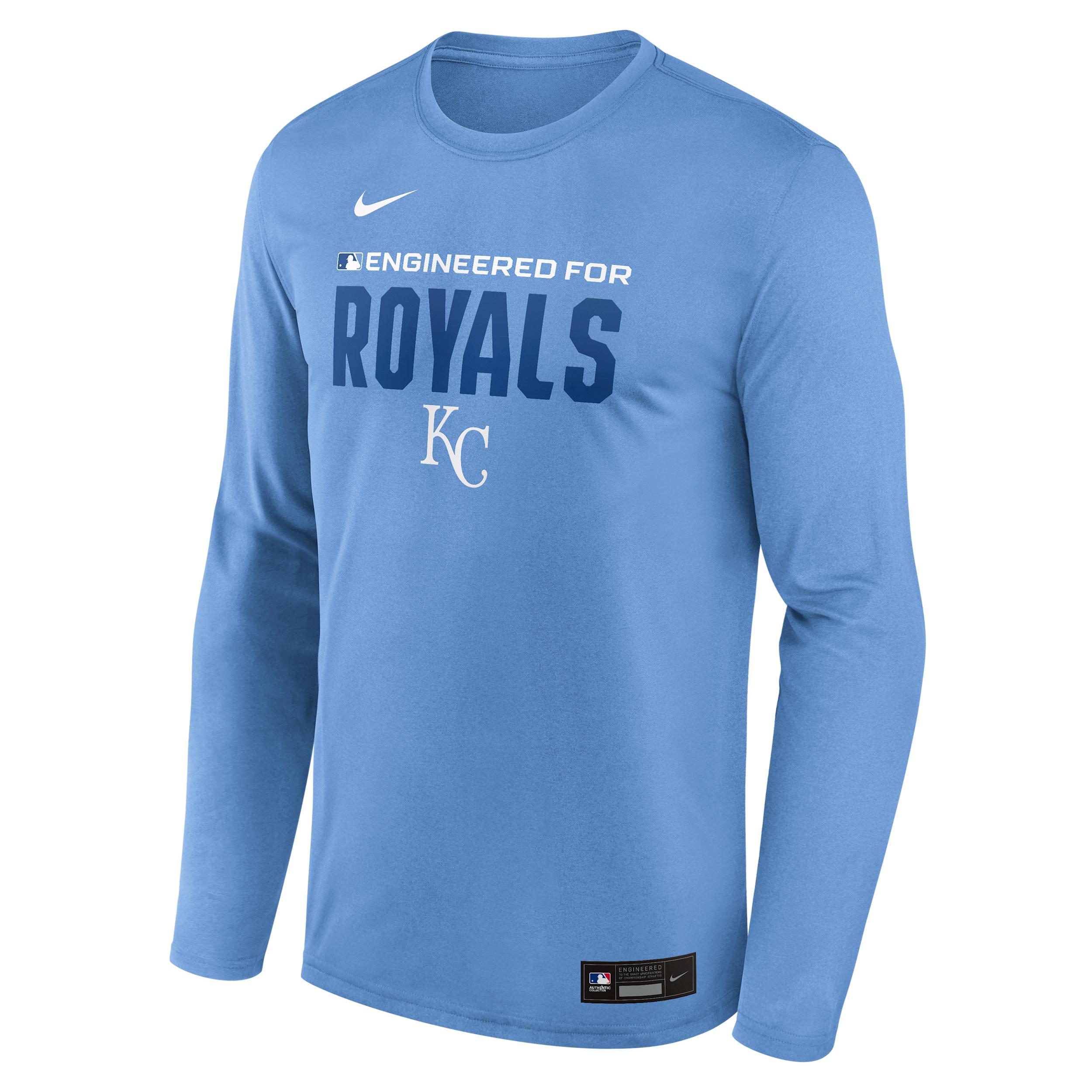 Kansas City Royals Authentic Collection Team Issue Nike Men's Dri-FIT MLB Long-Sleeve T-Shirt by NIKE