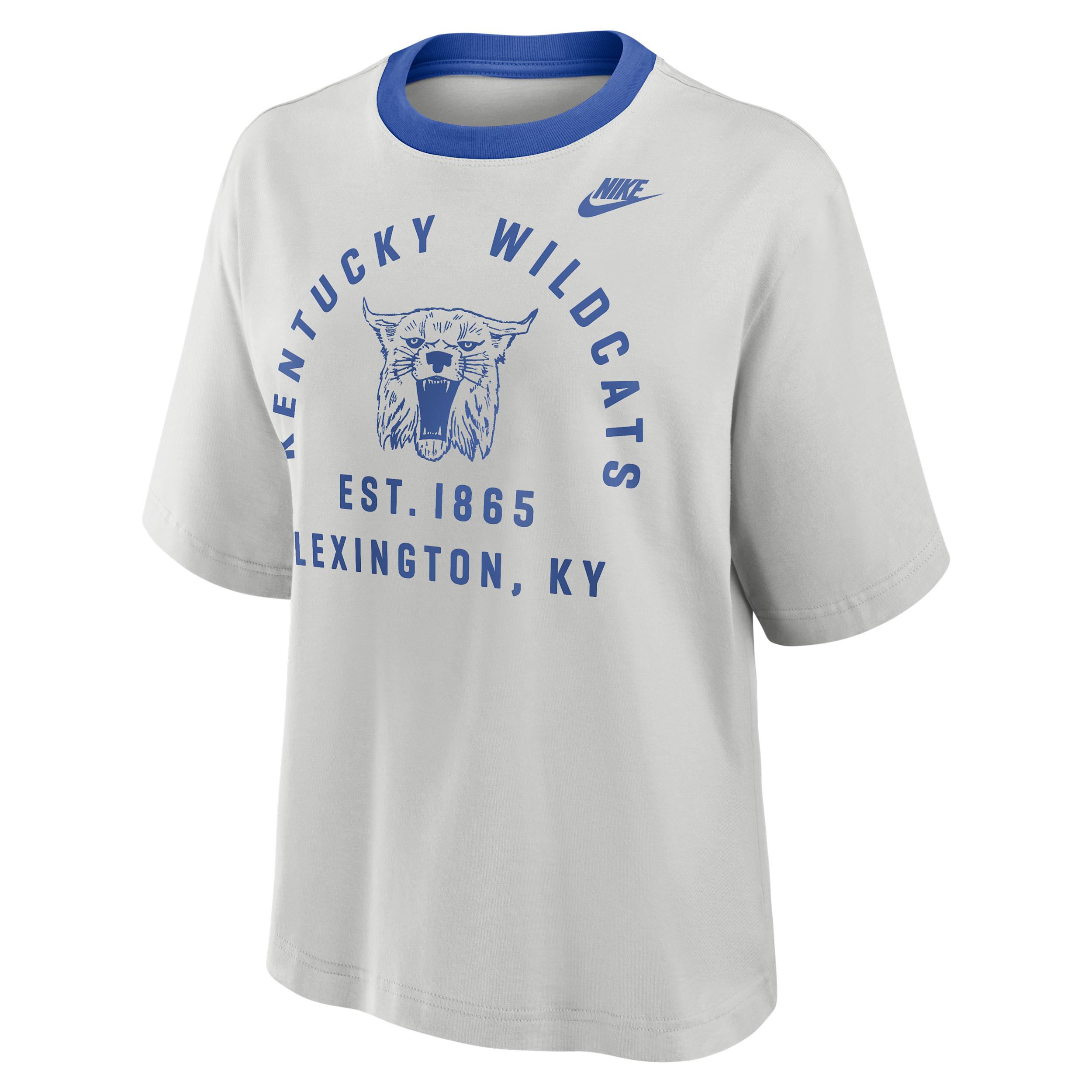 Kentucky Legacy Arch Script Boxy Nike Women's College T-Shirt by NIKE