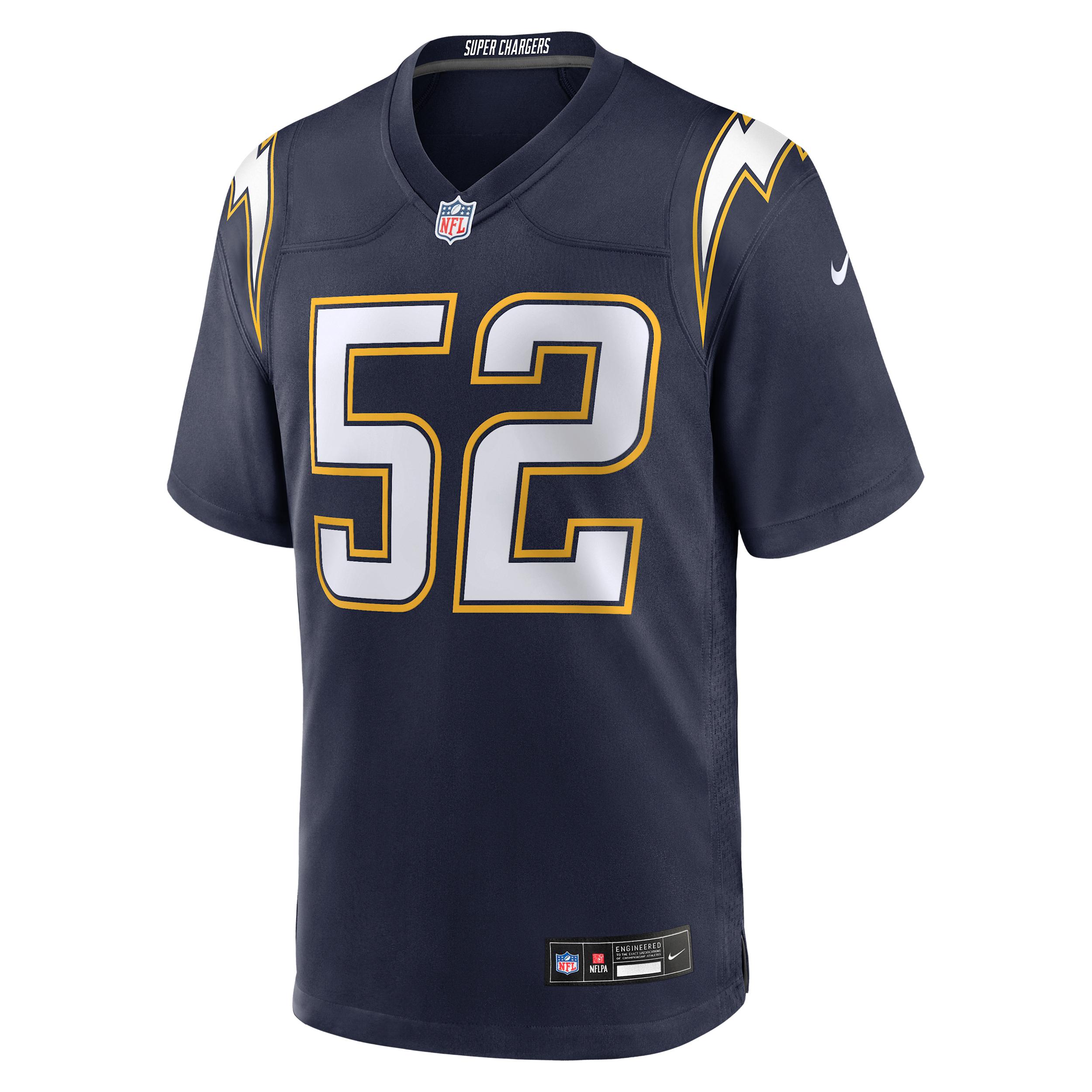 Khalil Mack Los Angeles Chargers Nike Men's NFL Game Jersey by NIKE