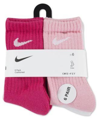 Kids' 5-7 Performance Crew Socks, 6-Pack by NIKE