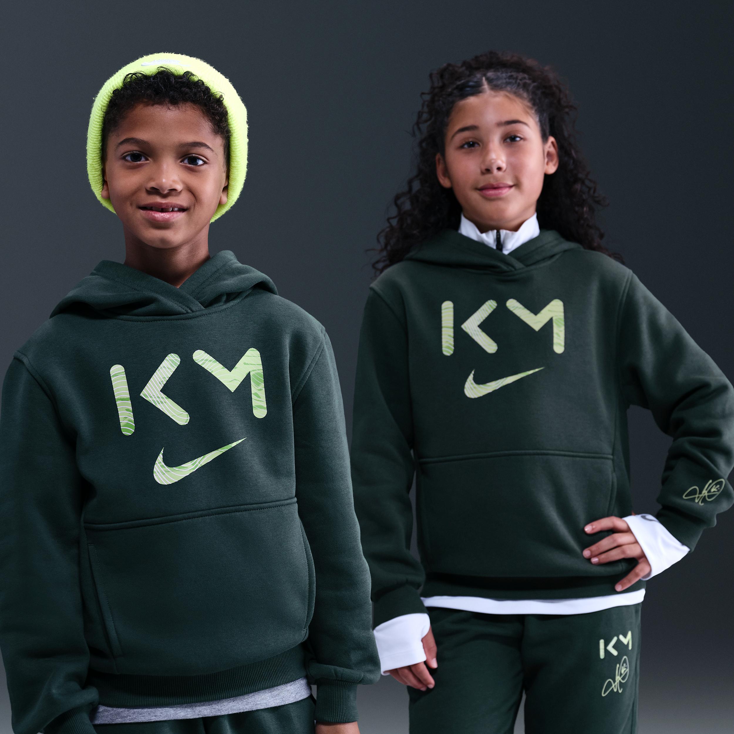 Kylian MbappÃ© Club Fleece Big Kids' Nike Dri-FIT Soccer Hoodie by NIKE