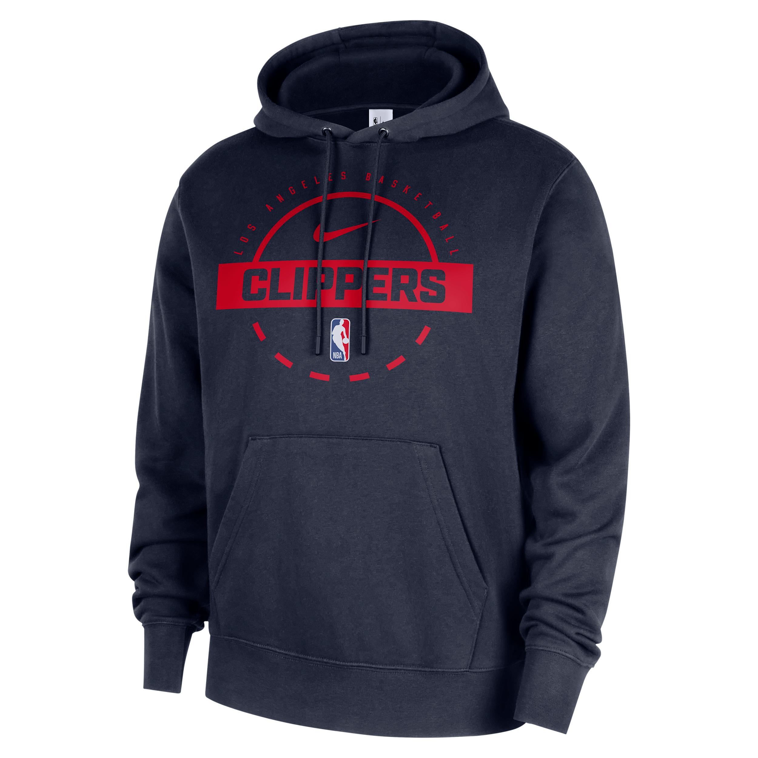 LA Clippers Club Nike Men's NBA Practice Pullover Hoodie by NIKE