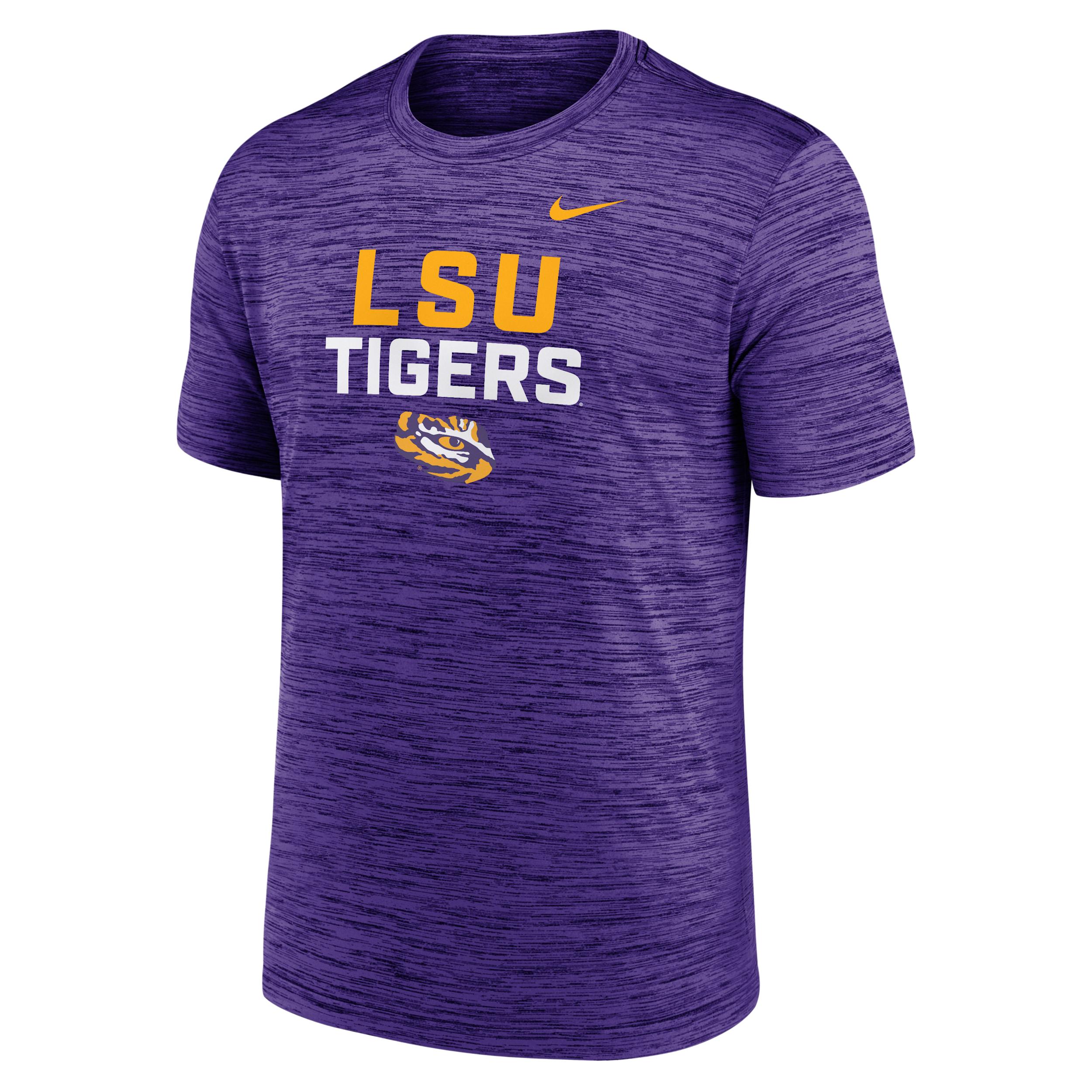 LSU Campus Center Stack Velocity Nike Men's Dri-FIT College T-Shirt by NIKE