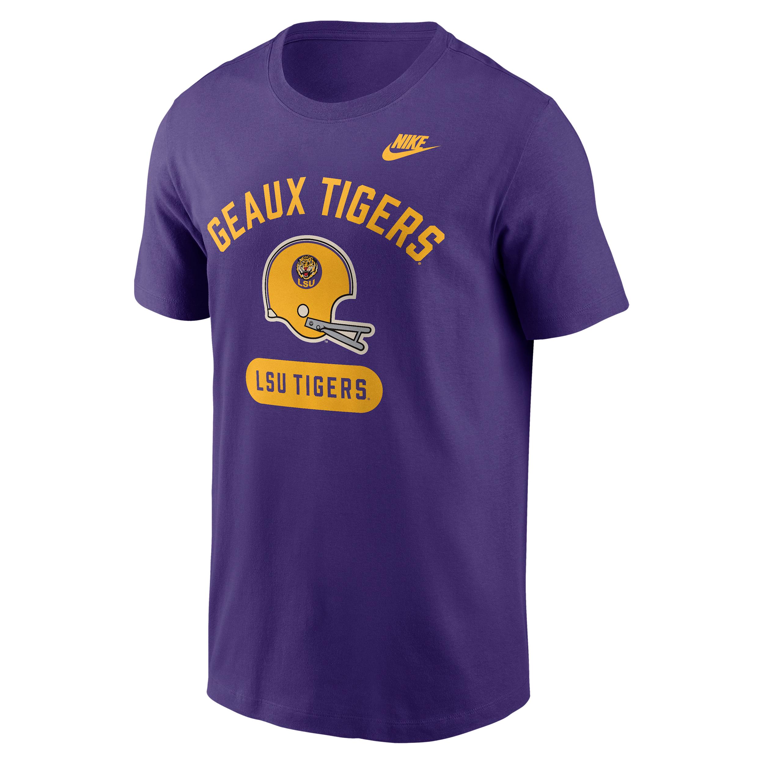 LSU Legacy Arch Helmet Nike Men's College T-Shirt by NIKE
