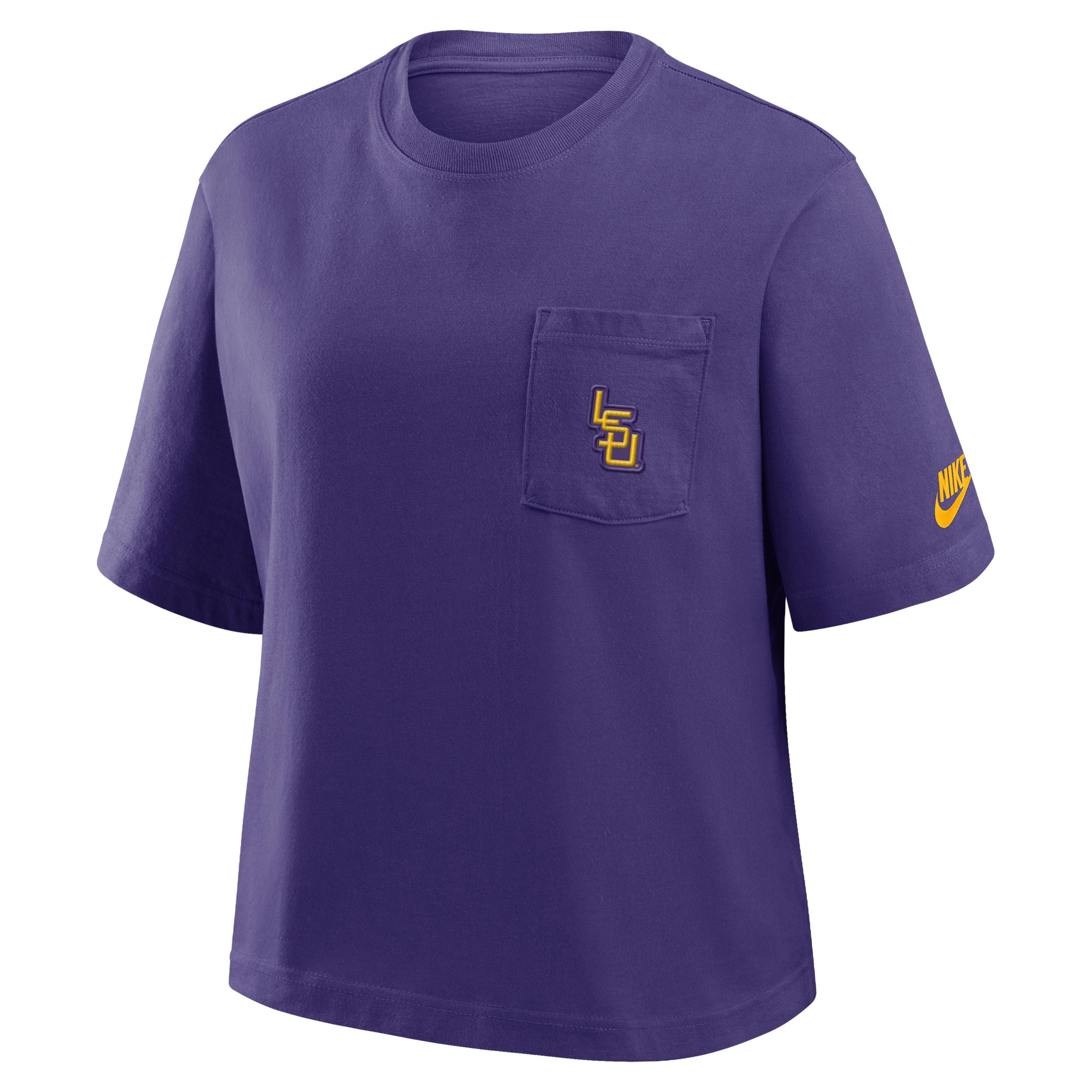 LSU Legacy Pocket Boxy Nike Women's College T-Shirt by NIKE