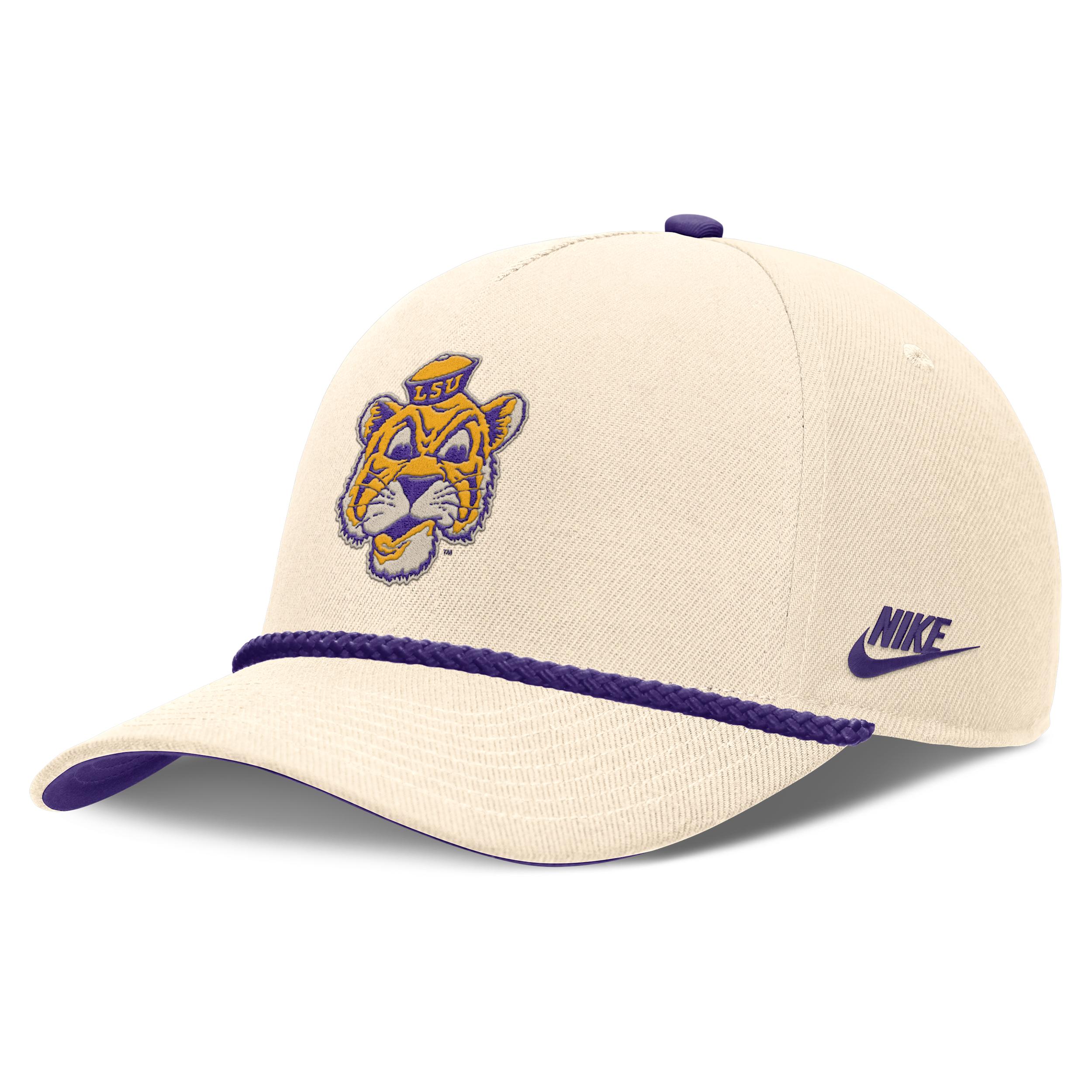 LSU Legacy Vintage Rope Rise Nike Unisex College Adjustable Hat by NIKE