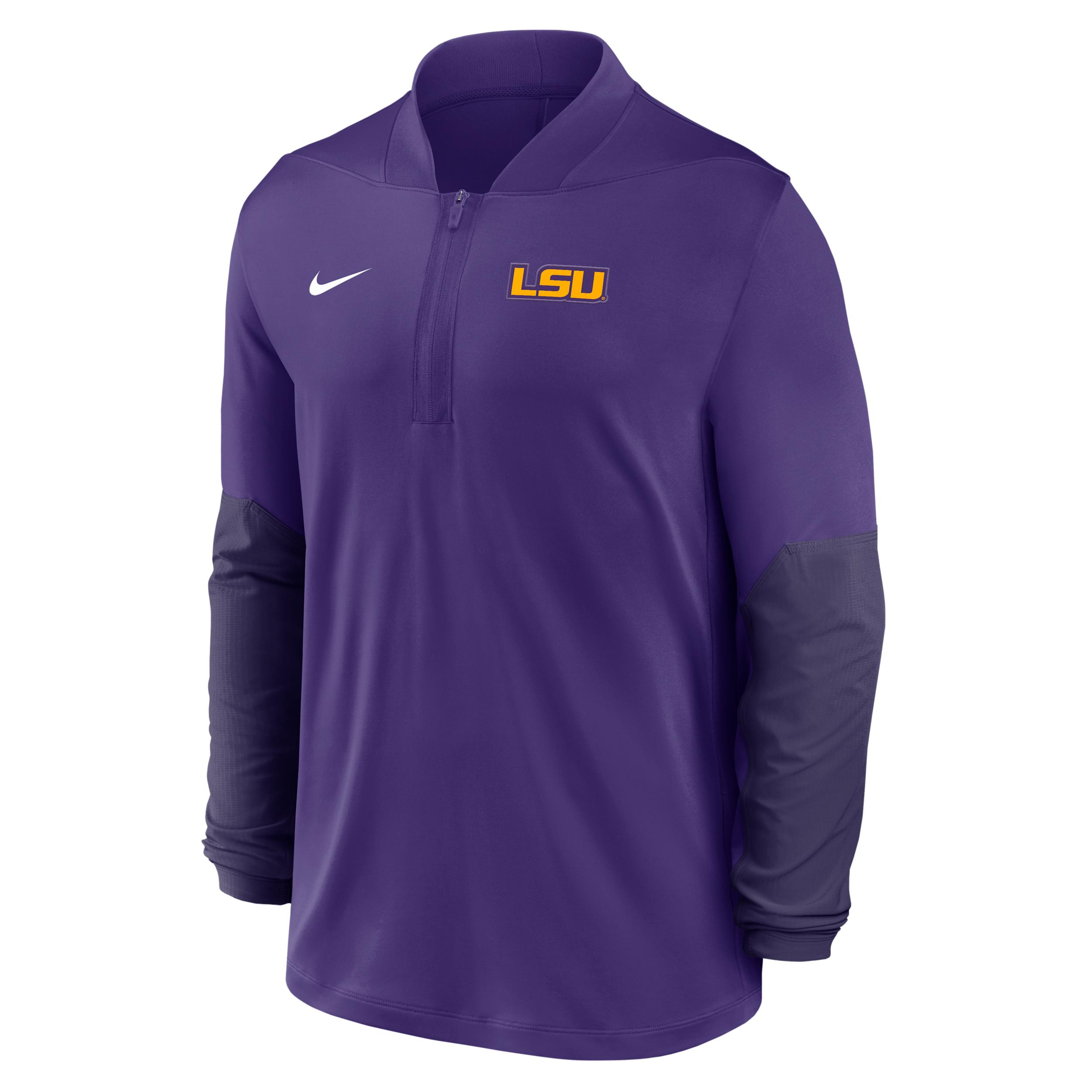 LSU Nike Men's Dri-FIT College 1/2-Zip Top by NIKE