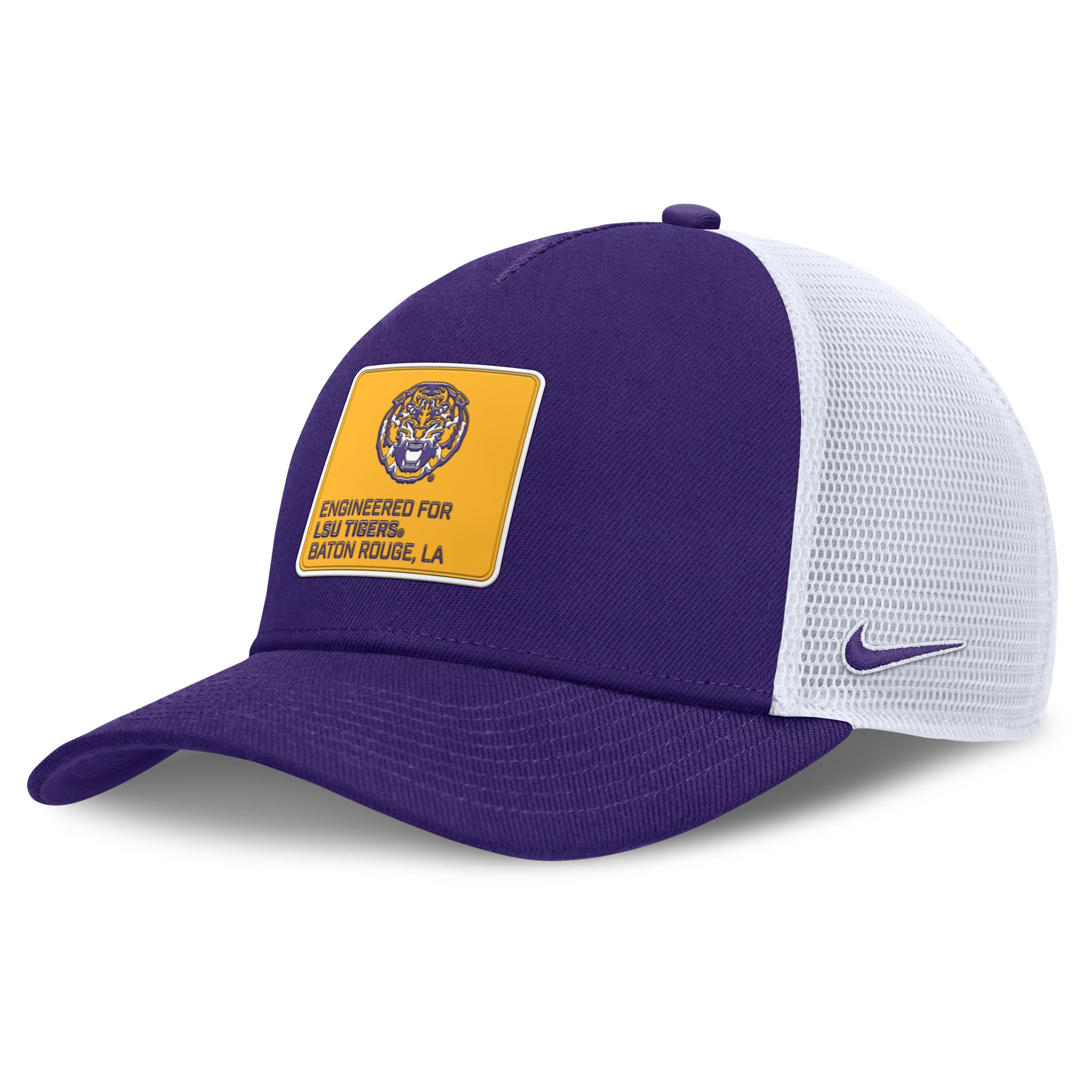 LSU On-Field Rise Engineered Nike Men's College Trucker Adjustable Hat by NIKE