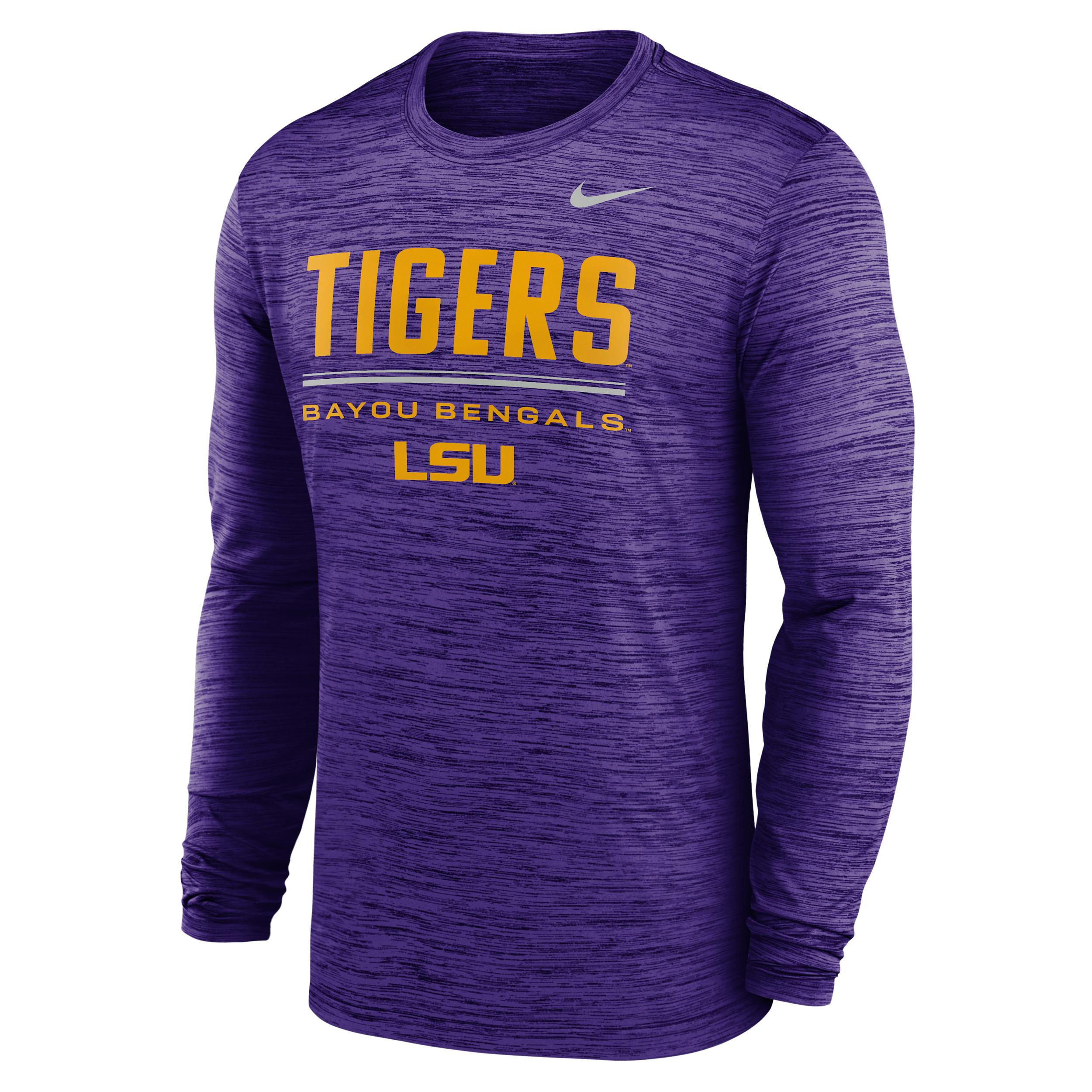 LSU Sideline Velocity Nike Men's Dri-FIT College T-Shirt by NIKE