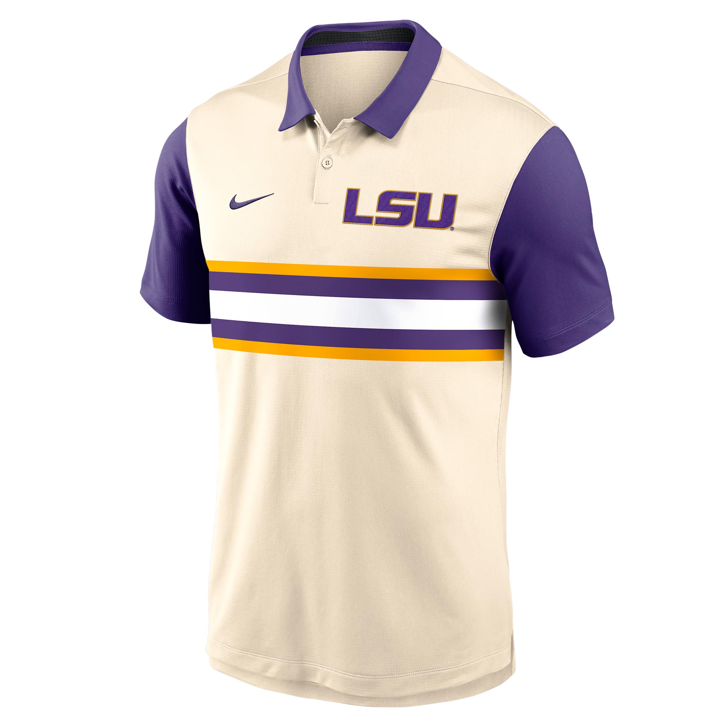 LSU Vapor Primary Logo Nike Men's Dri-FIT College Polo by NIKE