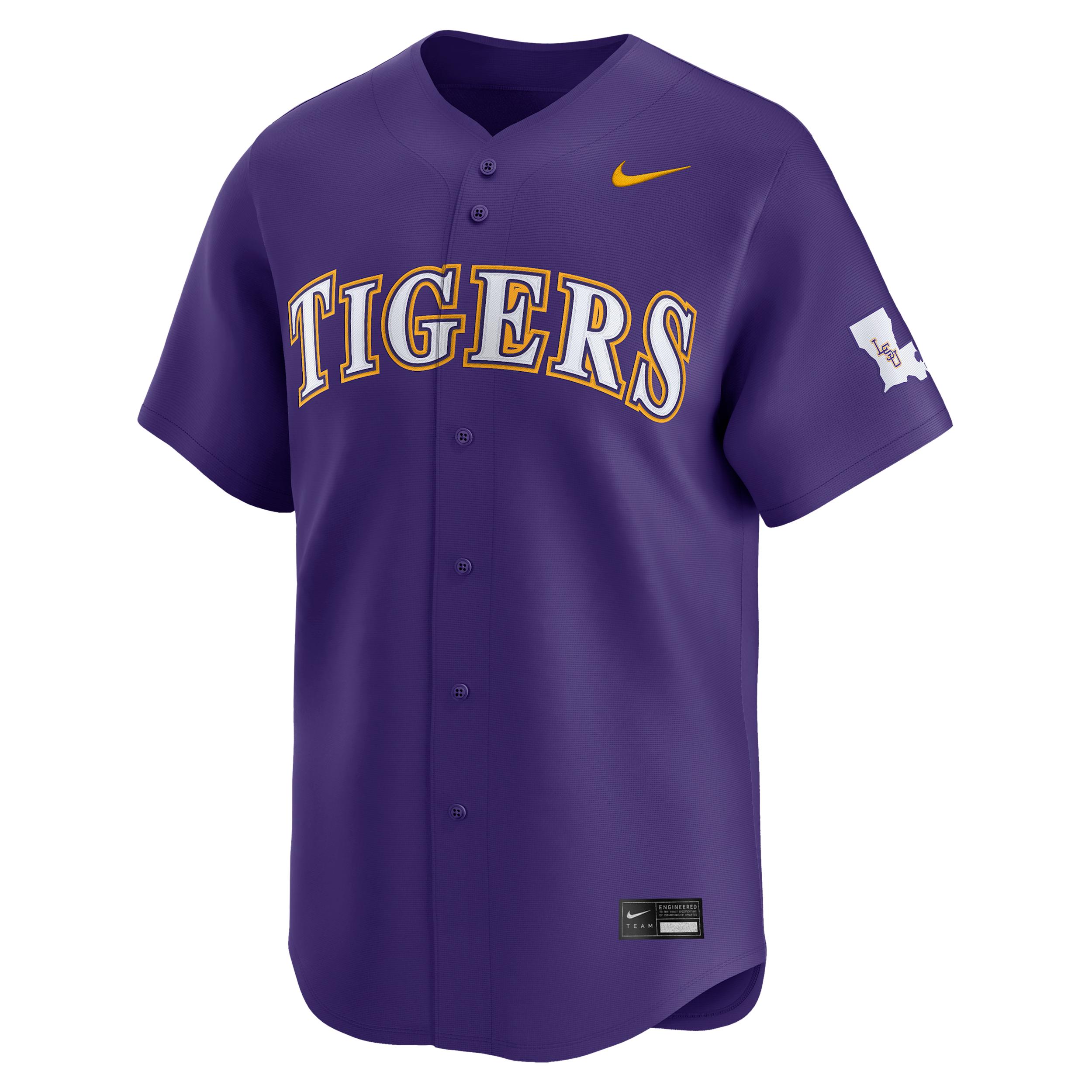 LSU Wordmark Nike Men's College Limited Baseball Jersey by NIKE