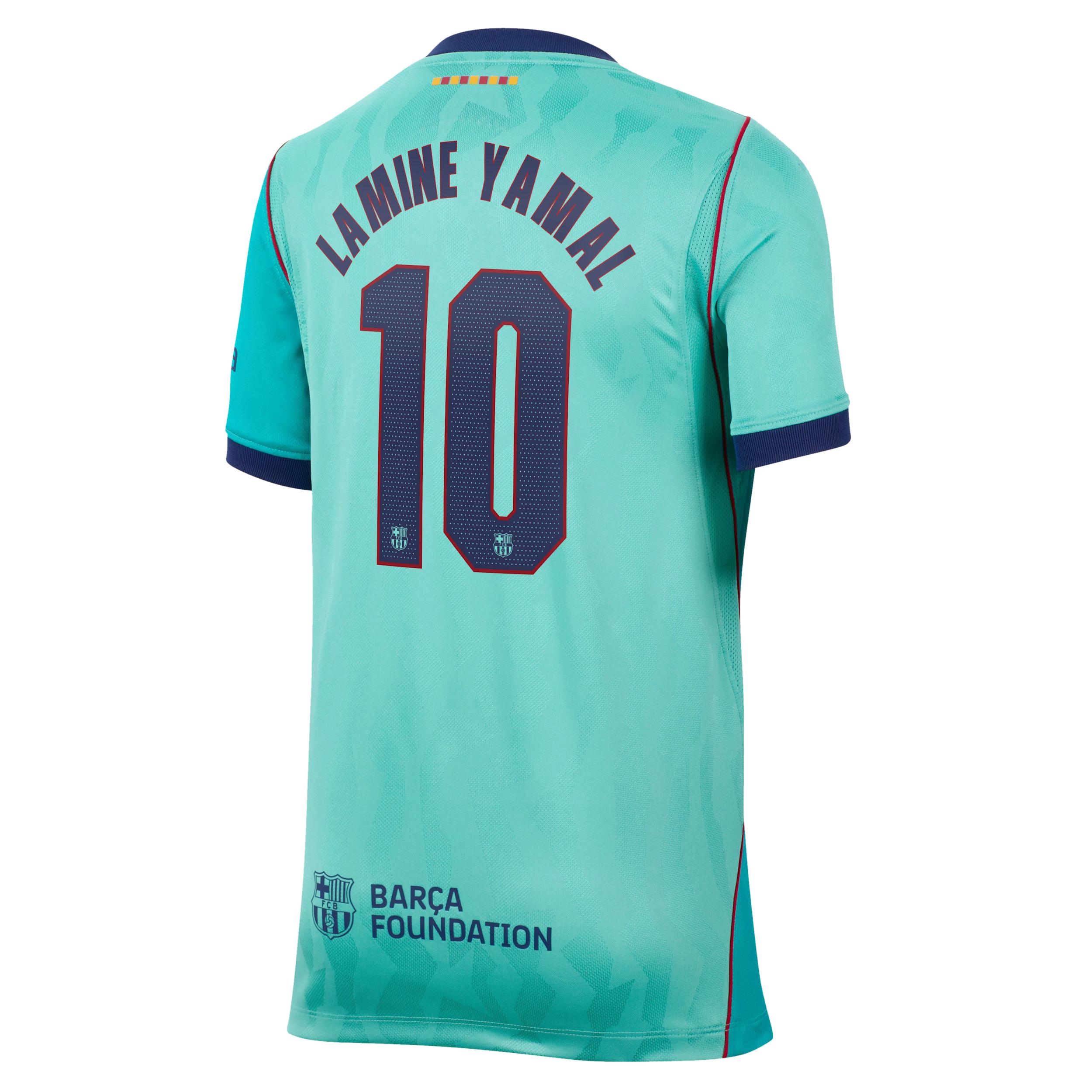 Lamine Yamal Barcelona 2026/27 Stadium Third Big Kids' Nike Dri-FIT Soccer Jersey by NIKE
