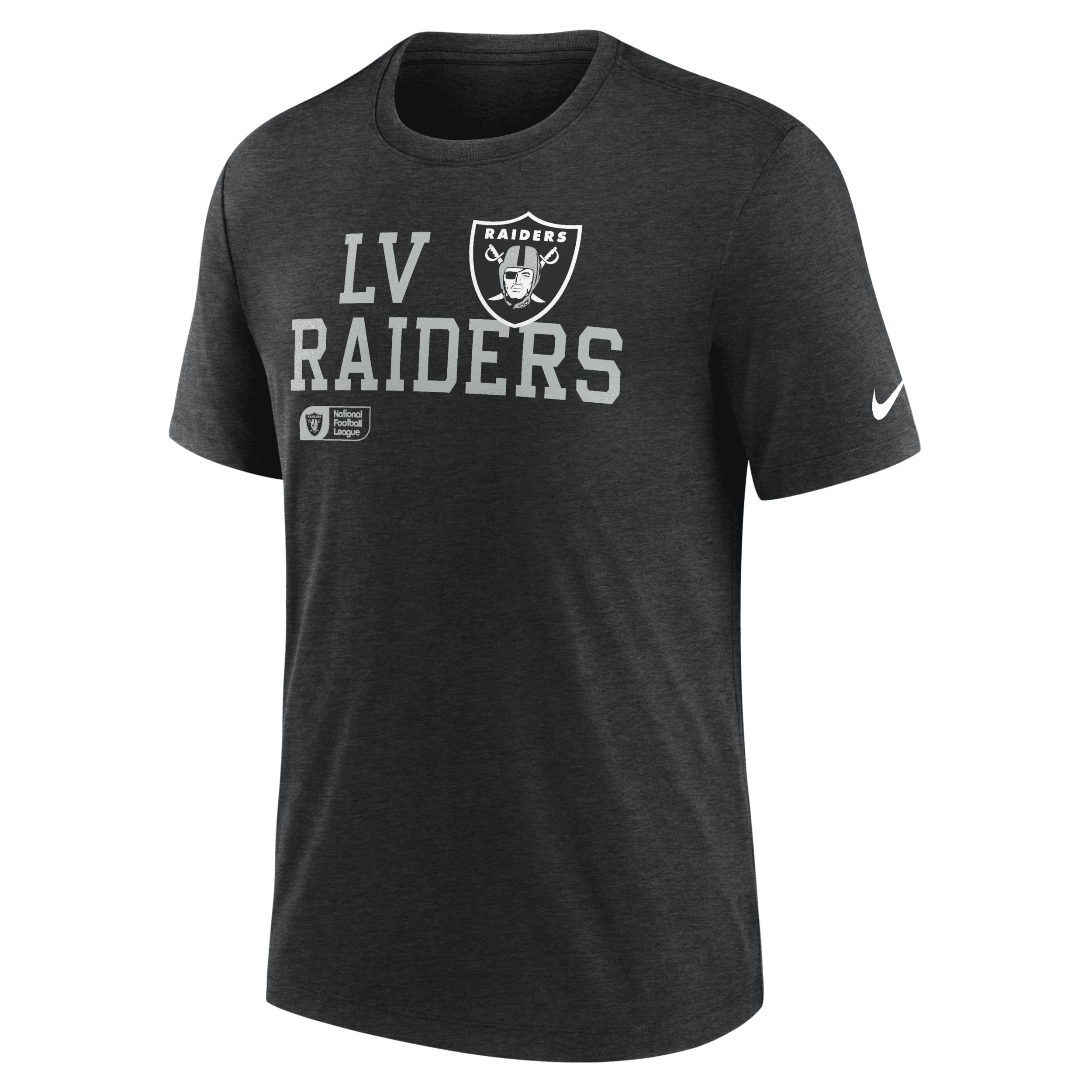 Las Vegas Raiders Overlap Lockup Nike Men's NFL T-Shirt by NIKE