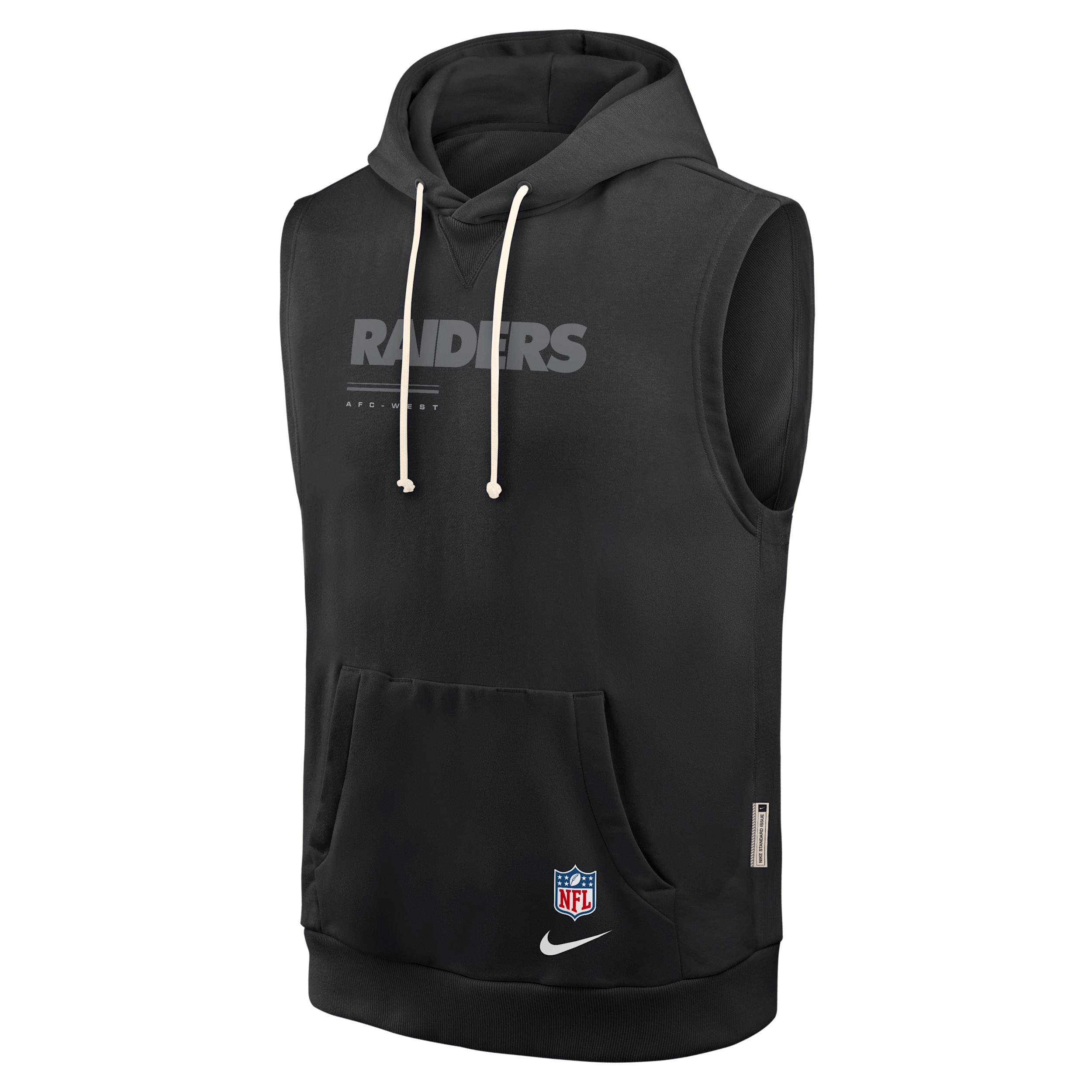 Las Vegas Raiders Sideline Nike Men's Dri-FIT NFL Sleeveless Pullover Hoodie by NIKE