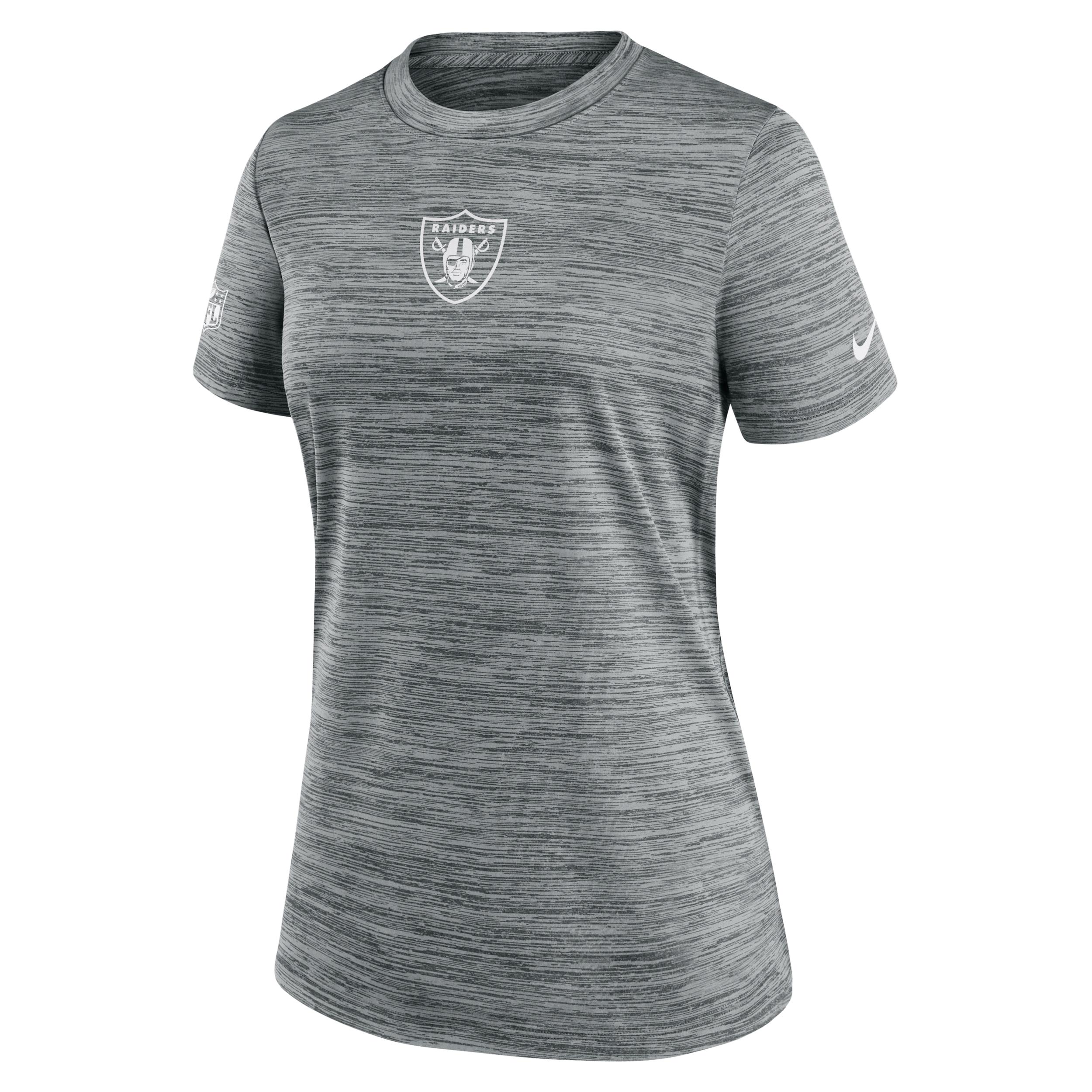 Las Vegas Raiders Sideline Team Issue Velocity Nike Women's Dri-FIT NFL T-Shirt by NIKE