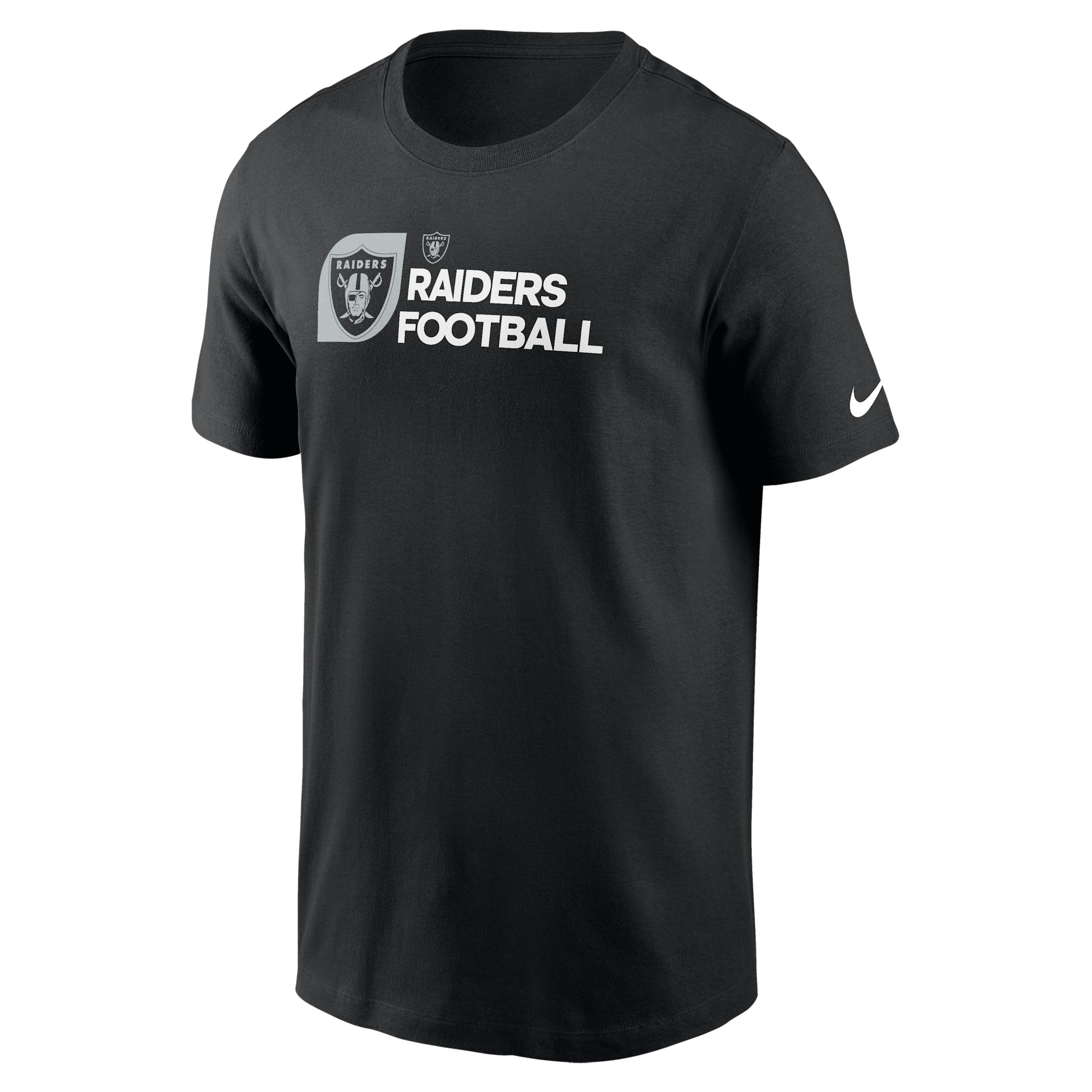 Las Vegas Raiders Team Outline Essential T-Shirt Nike Men's NFL T-Shirt by NIKE