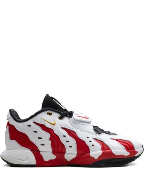 LeBron 21 Prime 96 "White/Metallic Gold/Fire Red" sneakers by NIKE