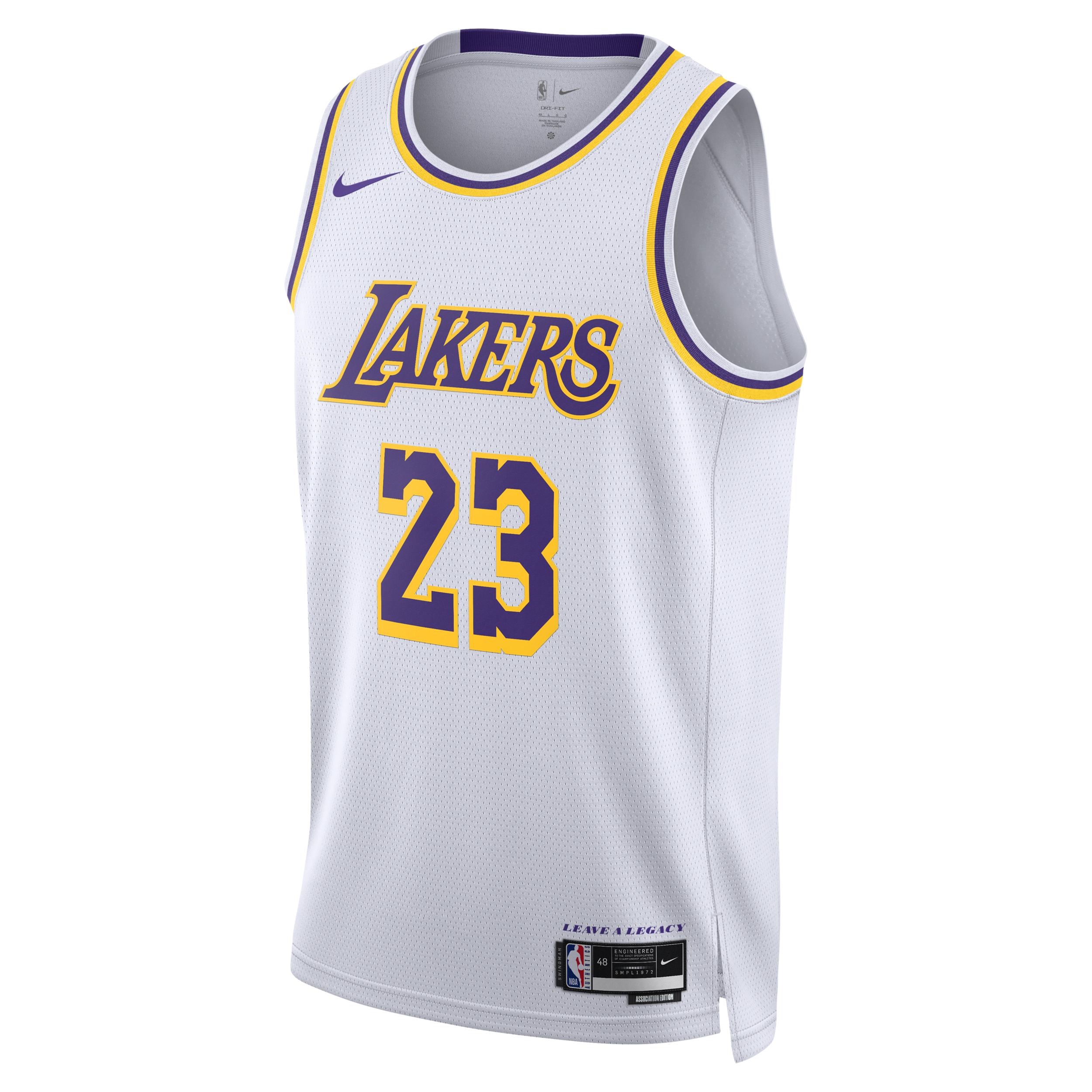 LeBron James Los Angeles Lakers 2022/23 Association Edition Nike Men's Dri-FIT NBA Swingman Jersey by NIKE