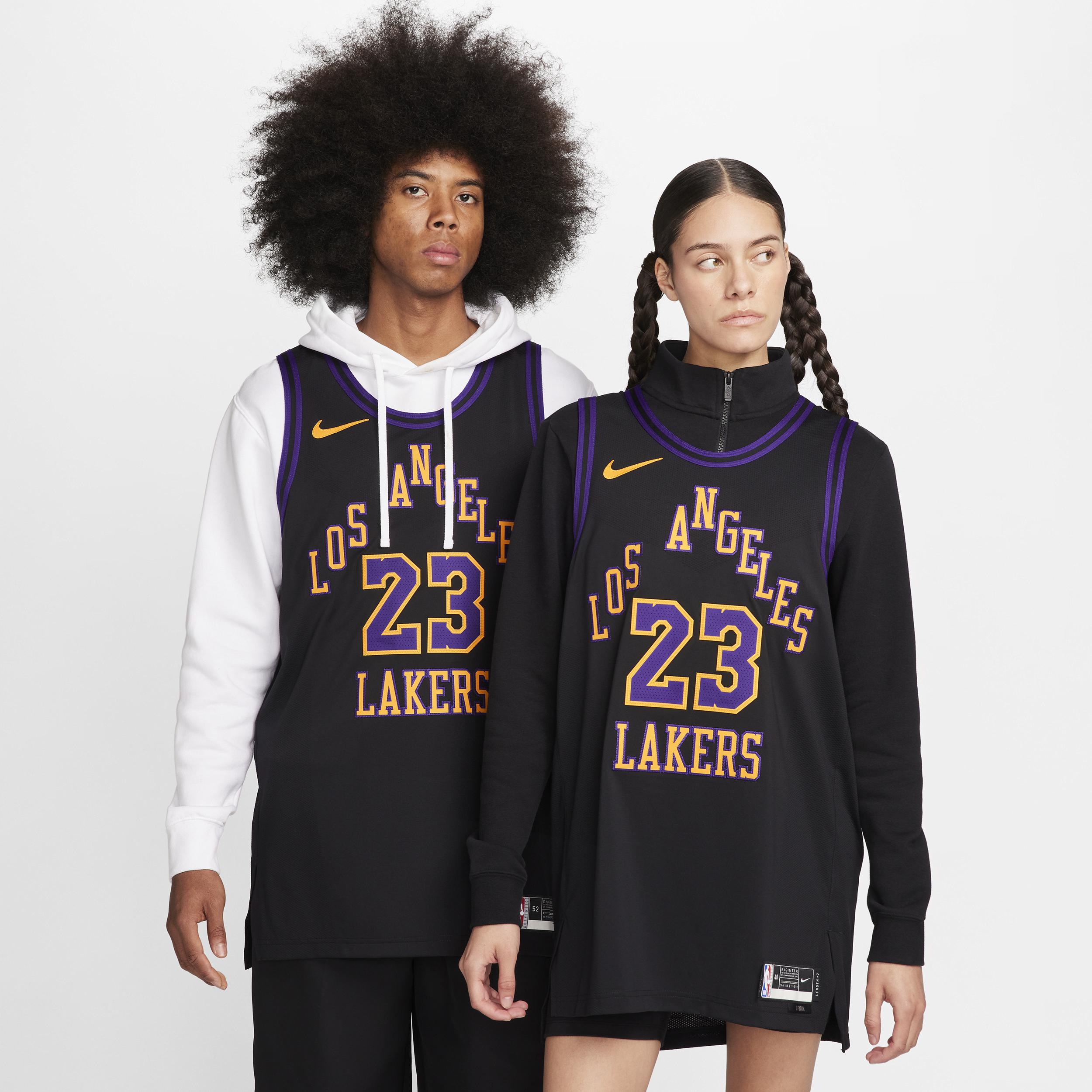 LeBron James Los Angeles Lakers City Edition Nike Men's Dri-FIT ADV NBA Authentic Jersey by NIKE