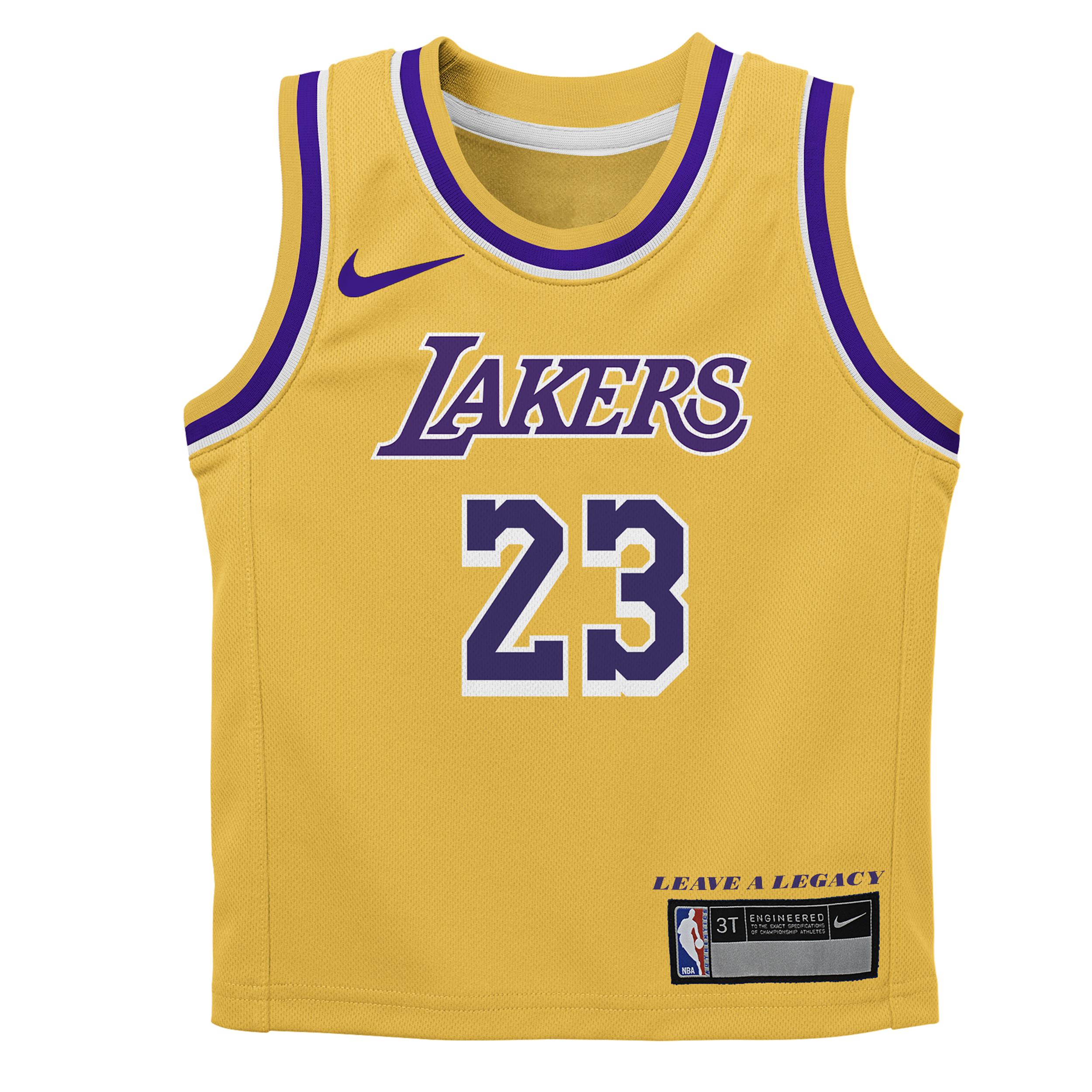LeBron James Los Angeles Lakers Icon Edition Toddler Nike NBA Replica Jersey by NIKE