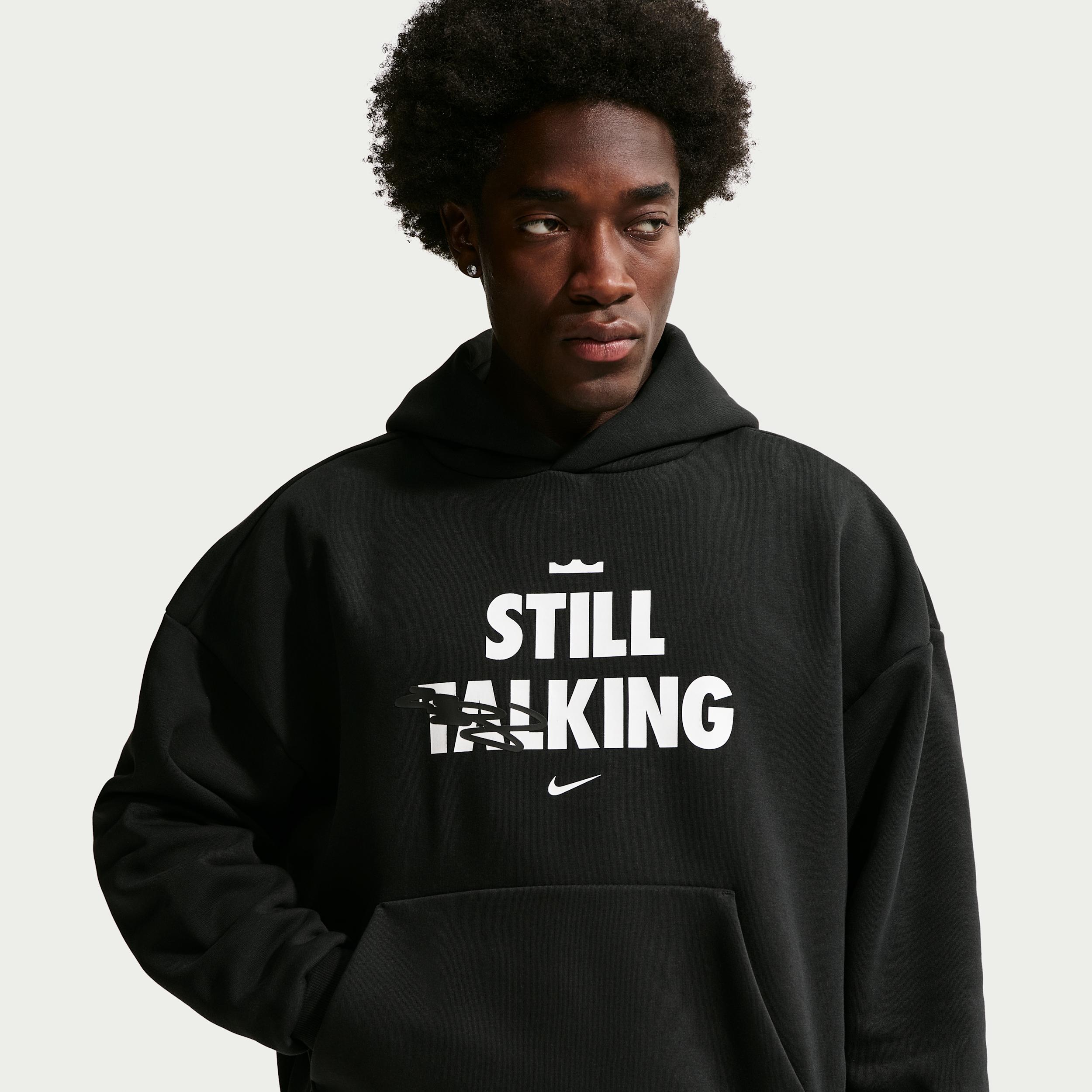 LeBron "Shut Up and Dribble" Nike Men's Therma-FIT Brushed Pullover Basketball Hoodie by NIKE