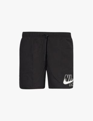 Logo Slide 5in Volley Drawstring Swim Shorts by NIKE