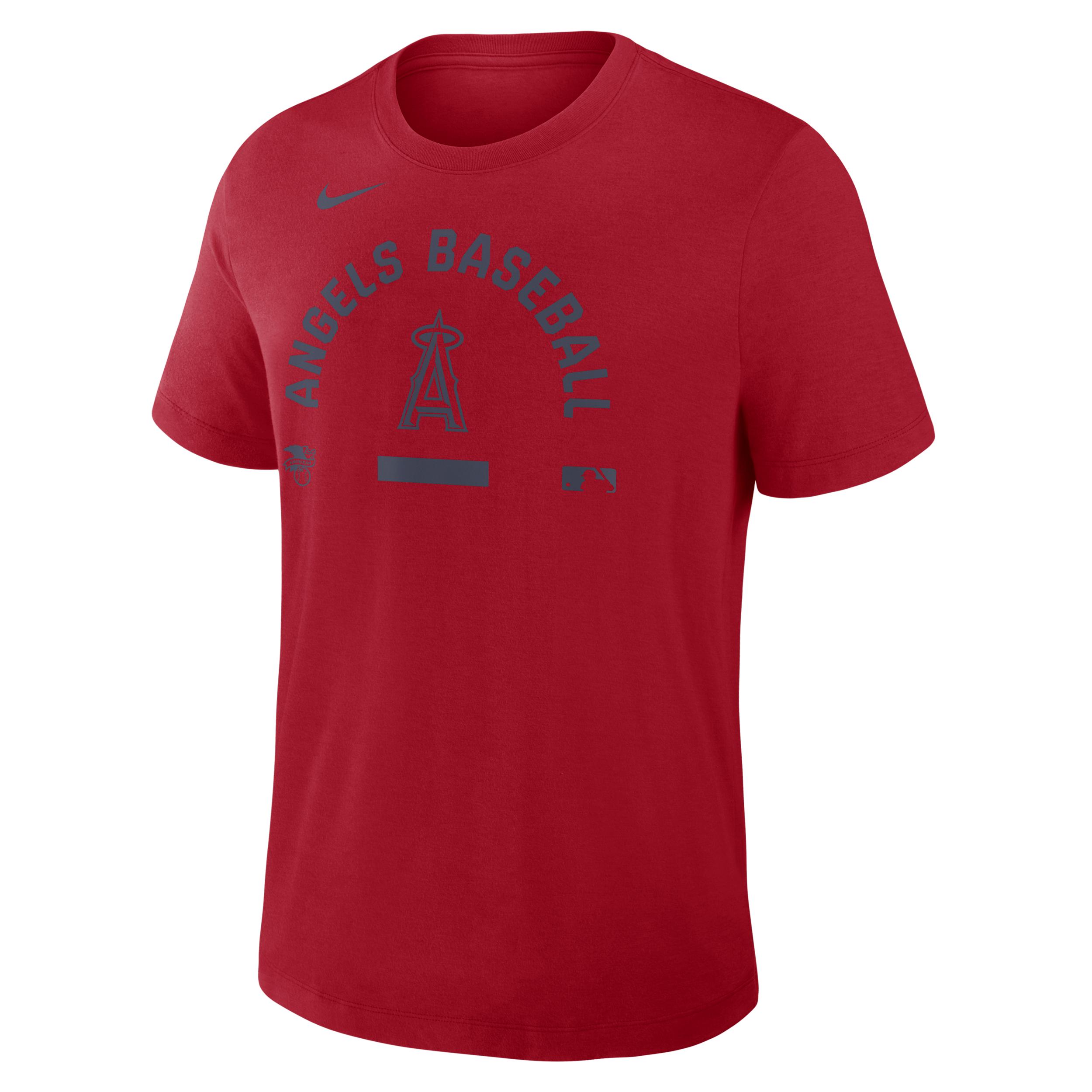 Los Angeles Angels Authentic Collection Early Work Nike Men's Dri-FIT MLB T-Shirt by NIKE
