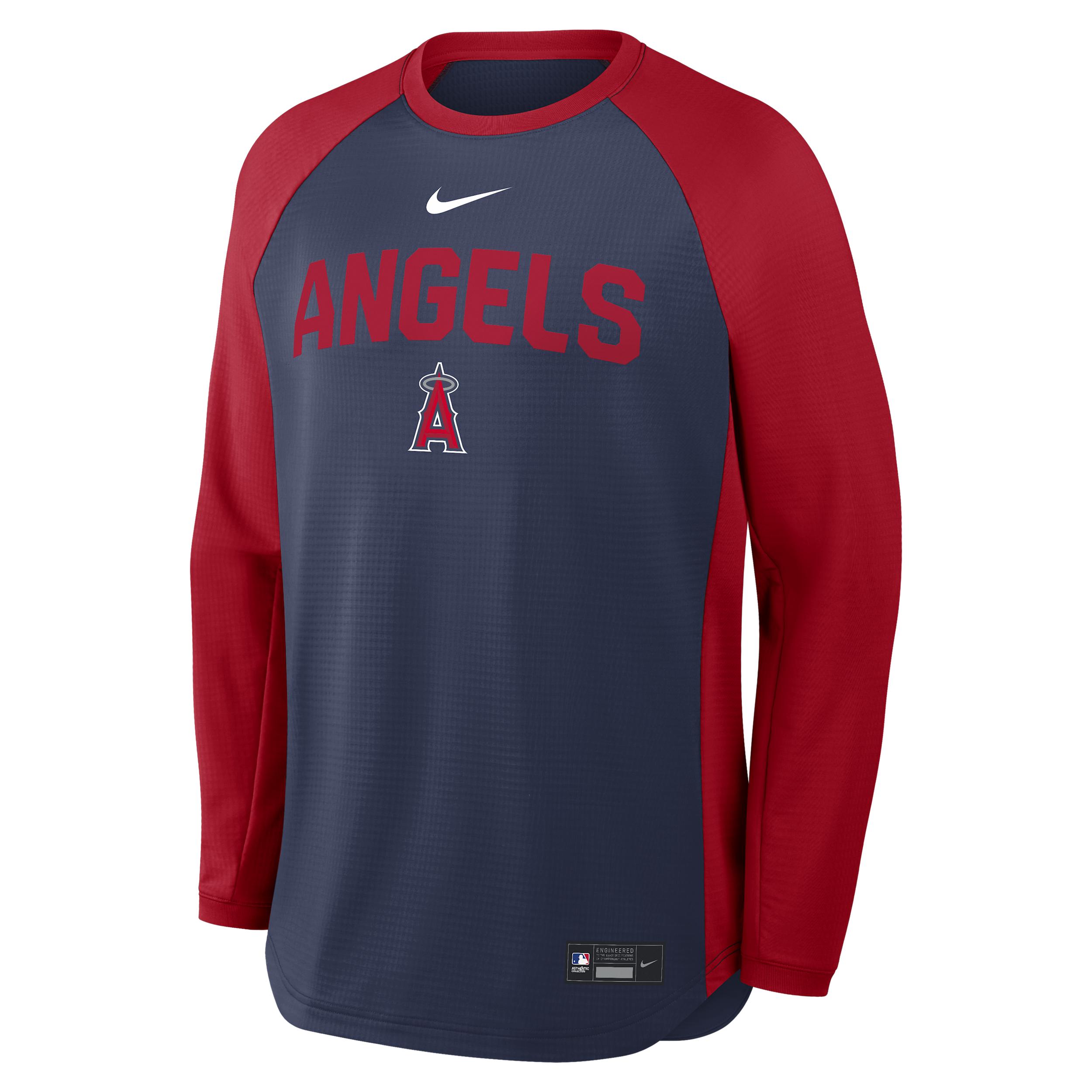 Los Angeles Angels Authentic Collection Nike Men's Dri-FIT Pullover Crew by NIKE