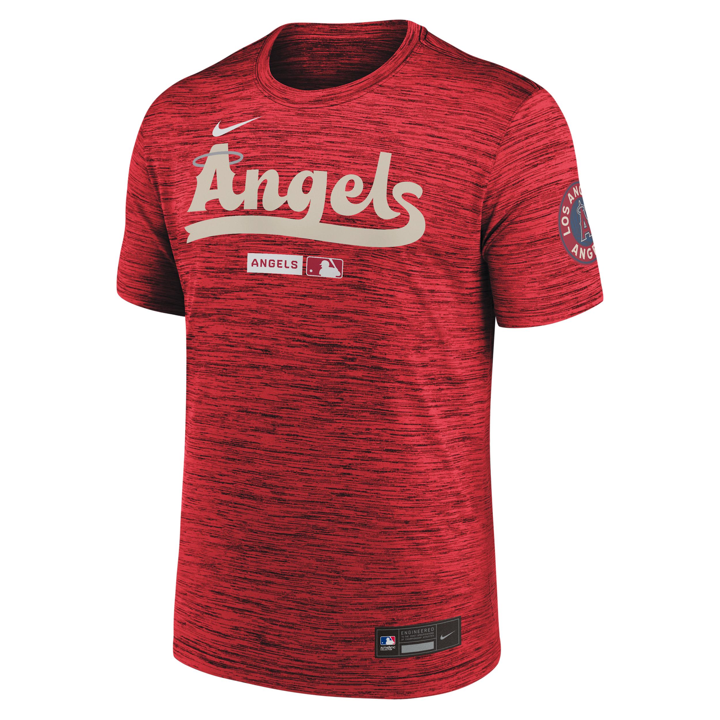 Los Angeles Angels City Connect Velocity Nike Men's Dri-FIT MLB T-Shirt by NIKE