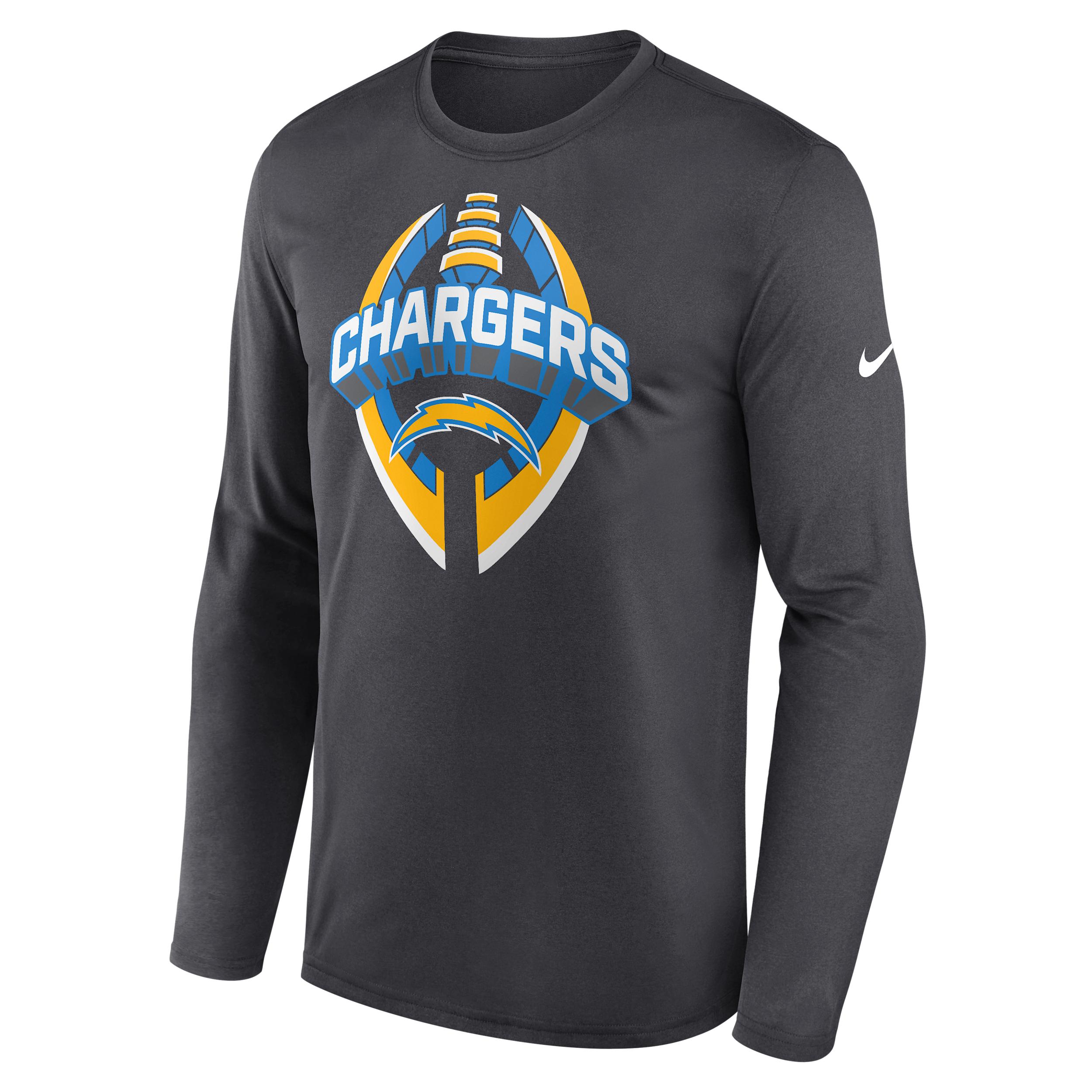 Los Angeles Chargers Legend Icon Nike Men's Dri-FIT NFL Long-Sleeve T-Shirt by NIKE