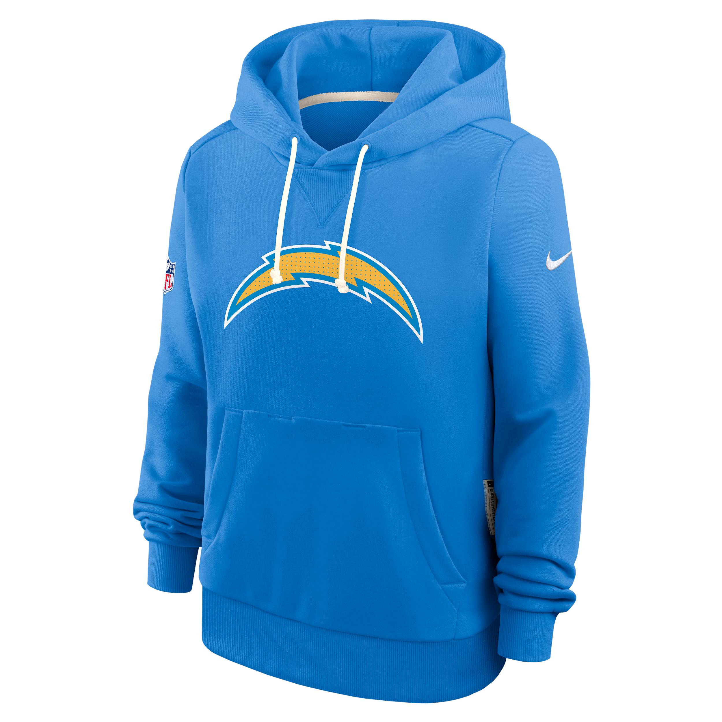 Los Angeles Chargers Sideline Nike Women's Dri-FIT NFL Pullover Hoodie by NIKE