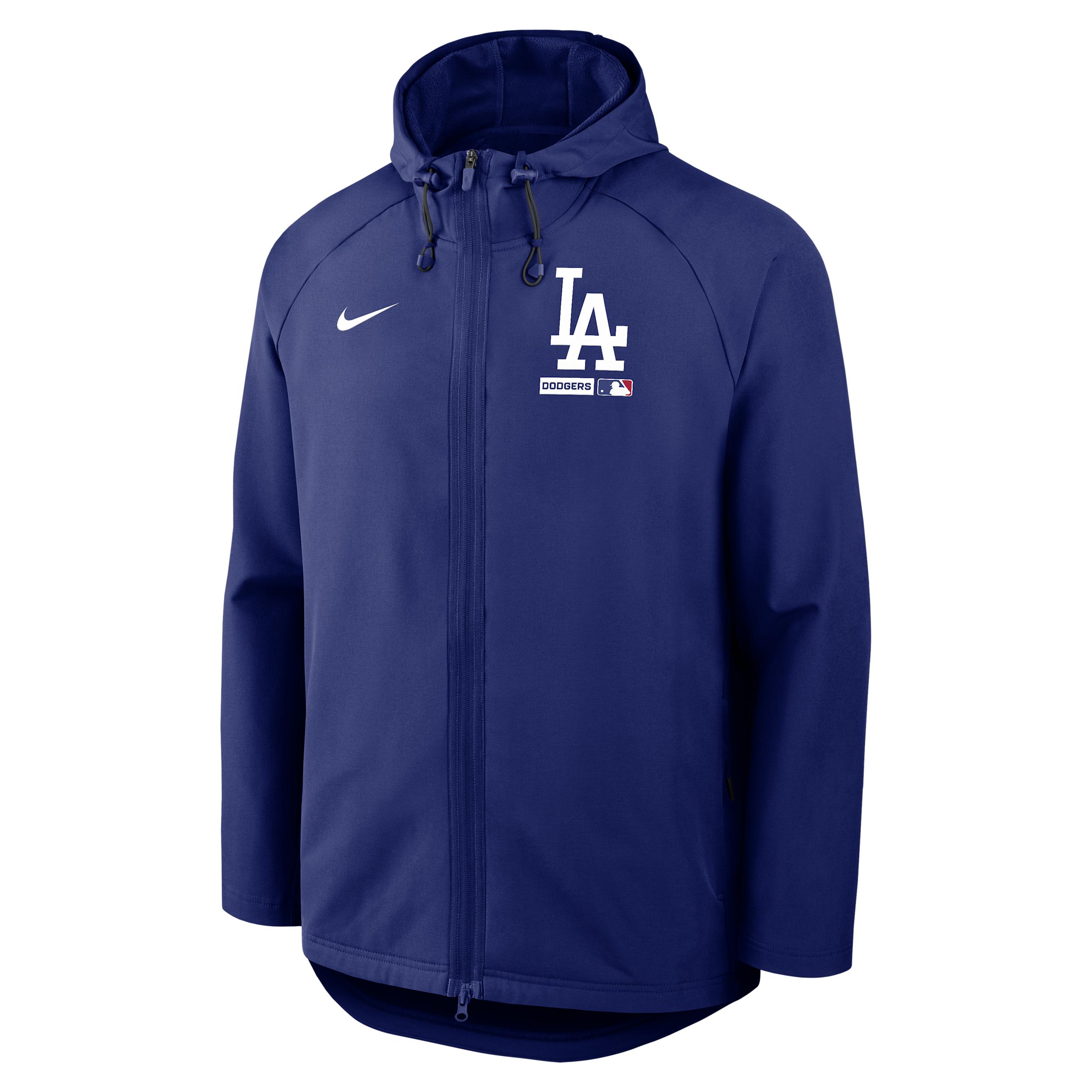 Los Angeles Dodgers Authentic Collection Nike Men's Therma-FIT MLB Full-Zip Hooded Jacket by NIKE