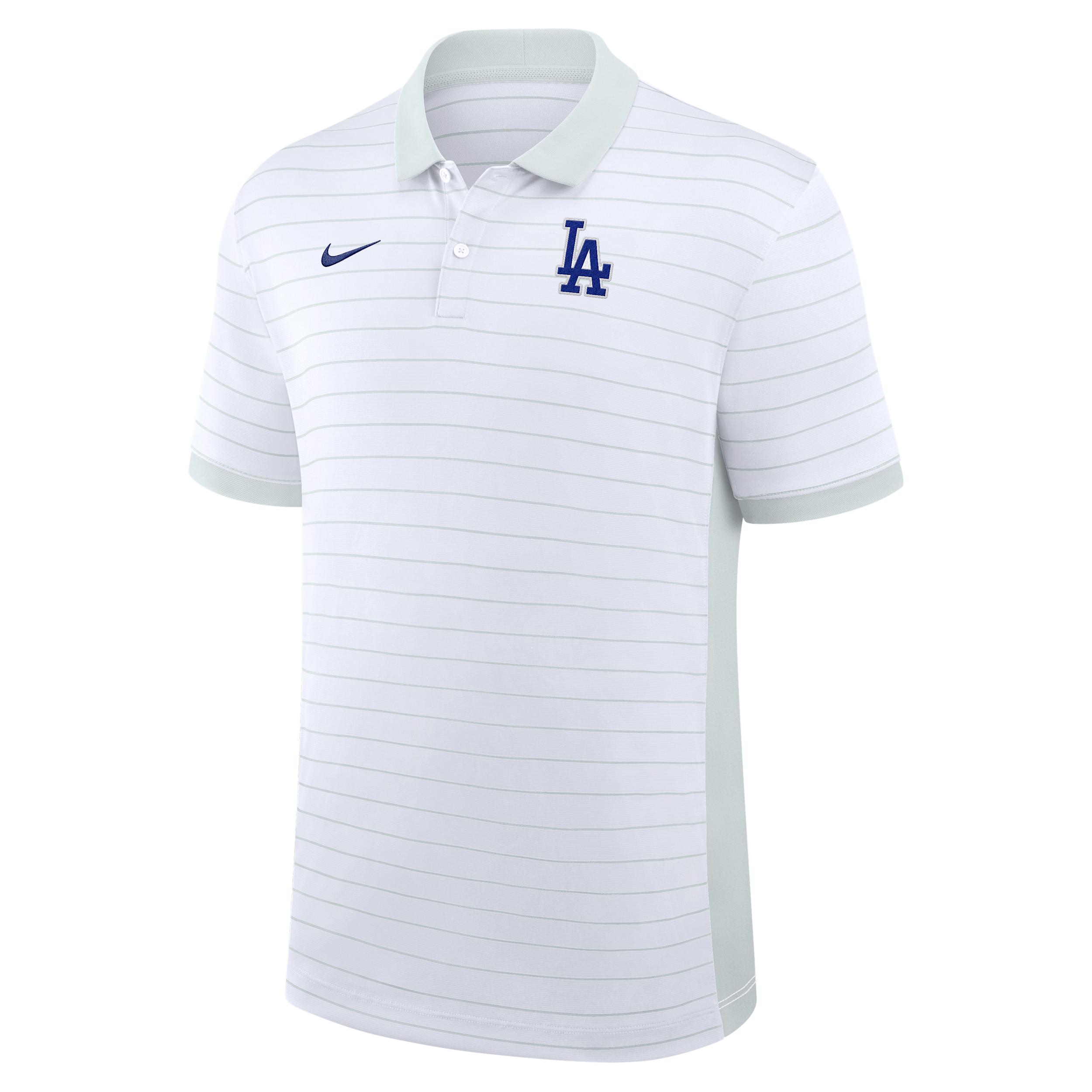Los Angeles Dodgers Authentic Collection Striped Victory Nike Men's Dri-FIT MLB Polo by NIKE