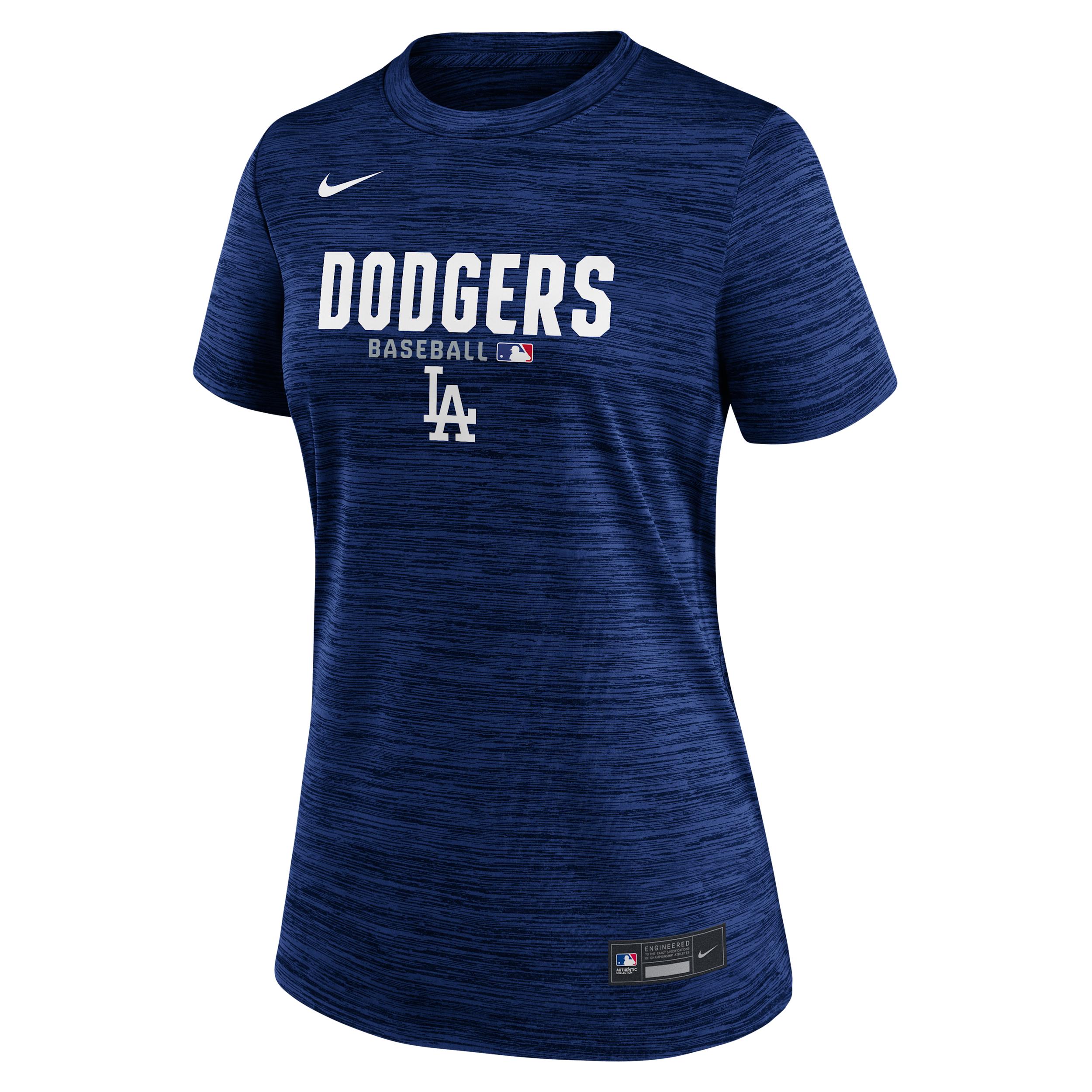 Los Angeles Dodgers Authentic Collection Velocity Nike Women's Dri-FIT MLB T-Shirt by NIKE