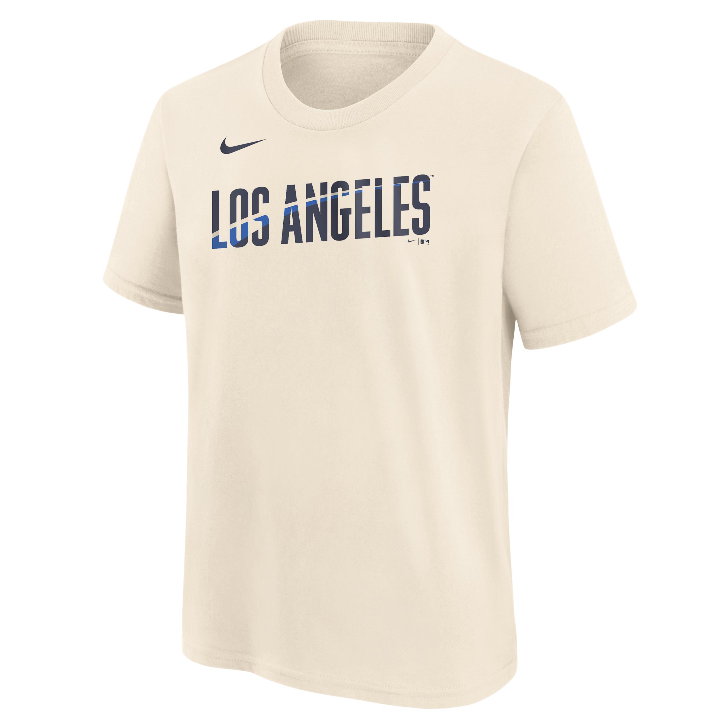 Los Angeles Dodgers City Connect Wordmark Big Kids' Nike MLB T-Shirt by NIKE