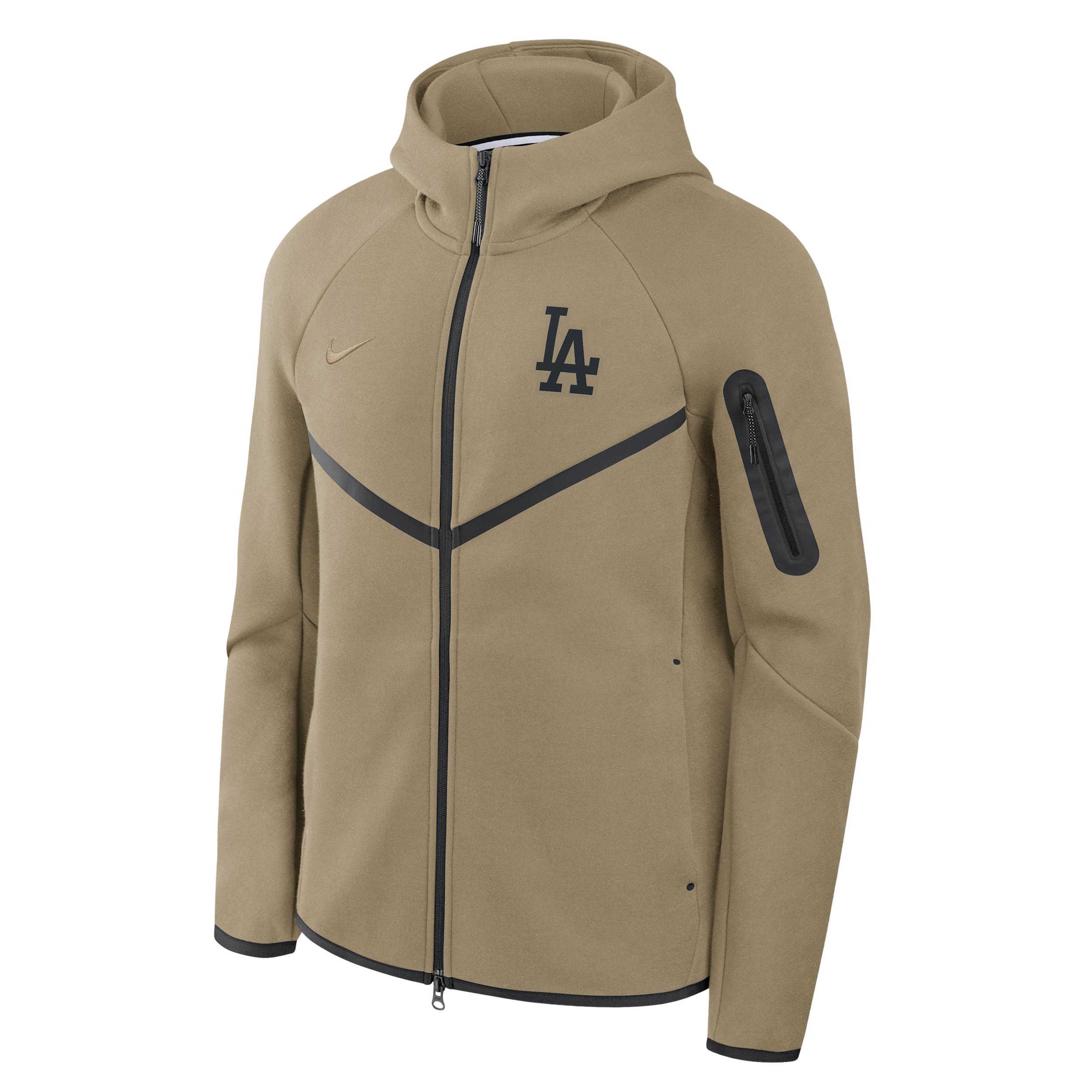 Los Angeles Dodgers Tech Fleece Windrunner Nike Men's MLB Full-Zip Hooded Jacket by NIKE