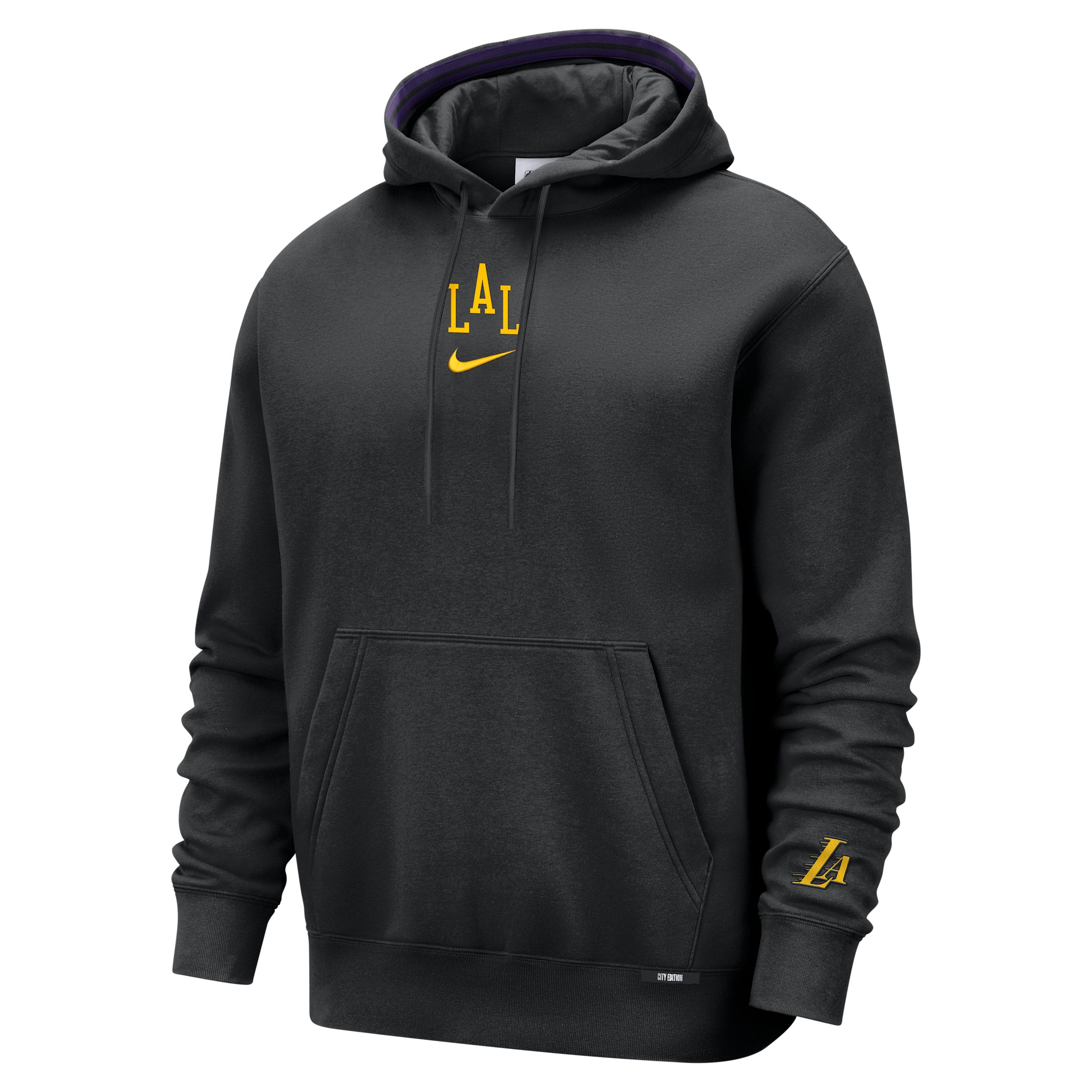 Los Angeles Lakers City Edition Nike Men's NBA Premium Club Fleece Hoodie by NIKE