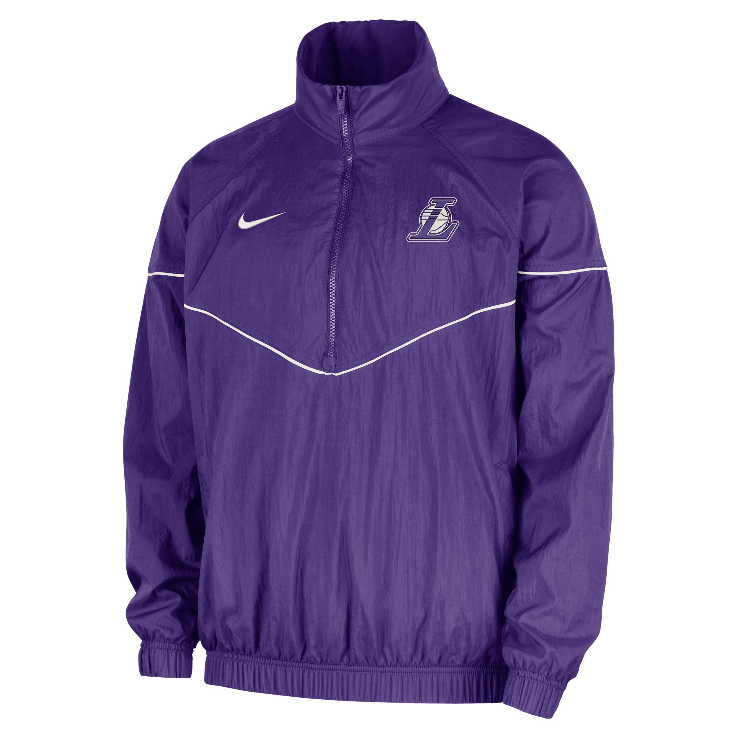 Los Angeles Lakers Courtside Windrunner Nike Men's NBA Anorak Jacket by NIKE Los Angeles Lakers Courtside Windrunner Nike Men's NBA Anorak Jacket by NIKE