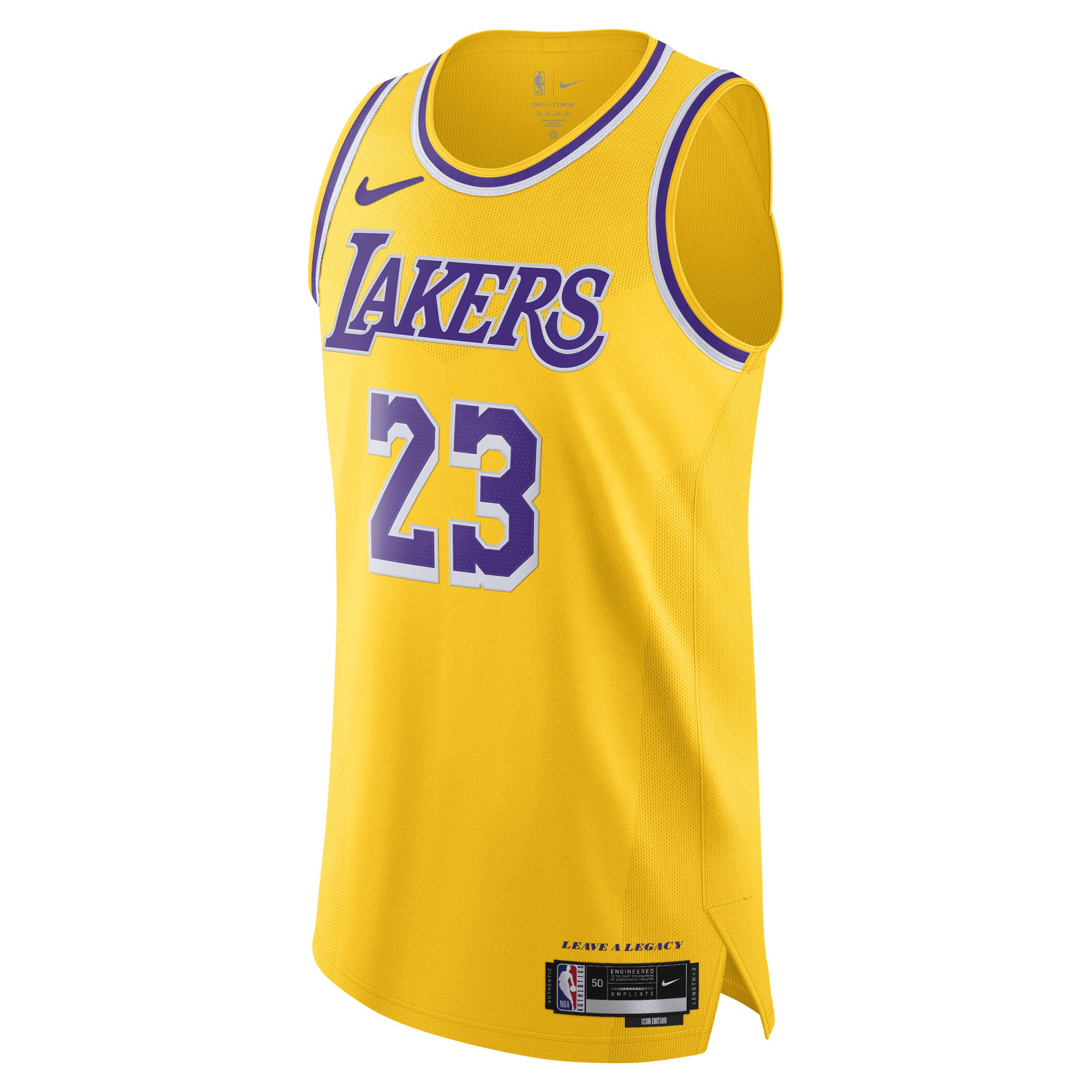 Los Angeles Lakers Icon Edition Nike Men's Dri-FIT ADV NBA Authentic Jersey by NIKE