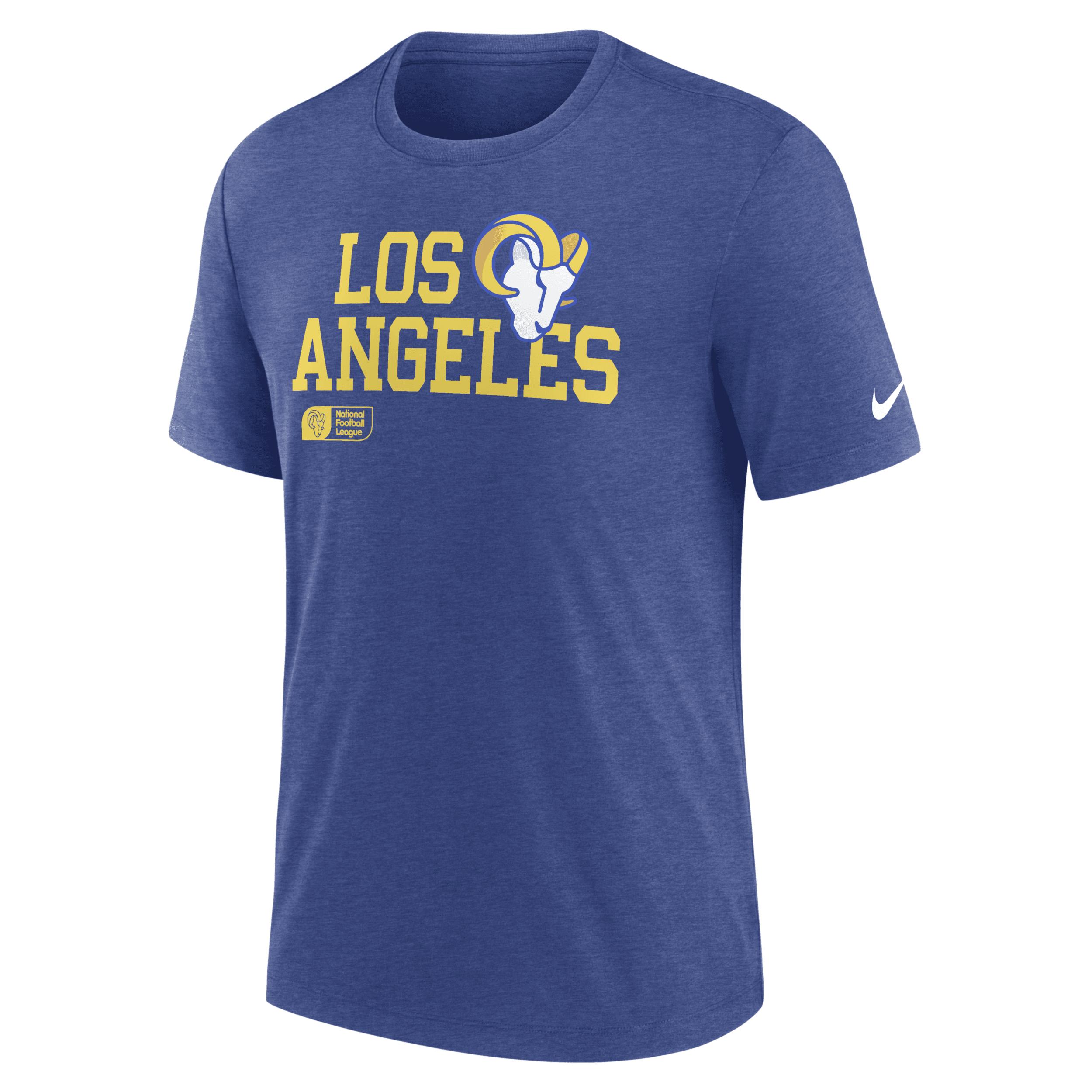 Los Angeles Rams Overlap Lockup Nike Men's NFL T-Shirt by NIKE