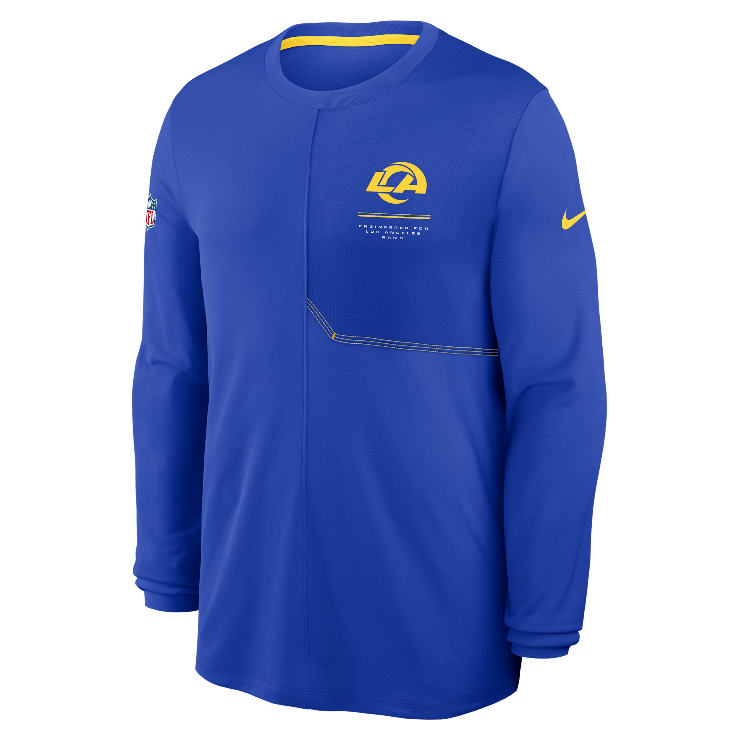 Los Angeles Rams Sideline Coach Nike Men's Dri-FIT NFL Long-Sleeve Top by NIKE