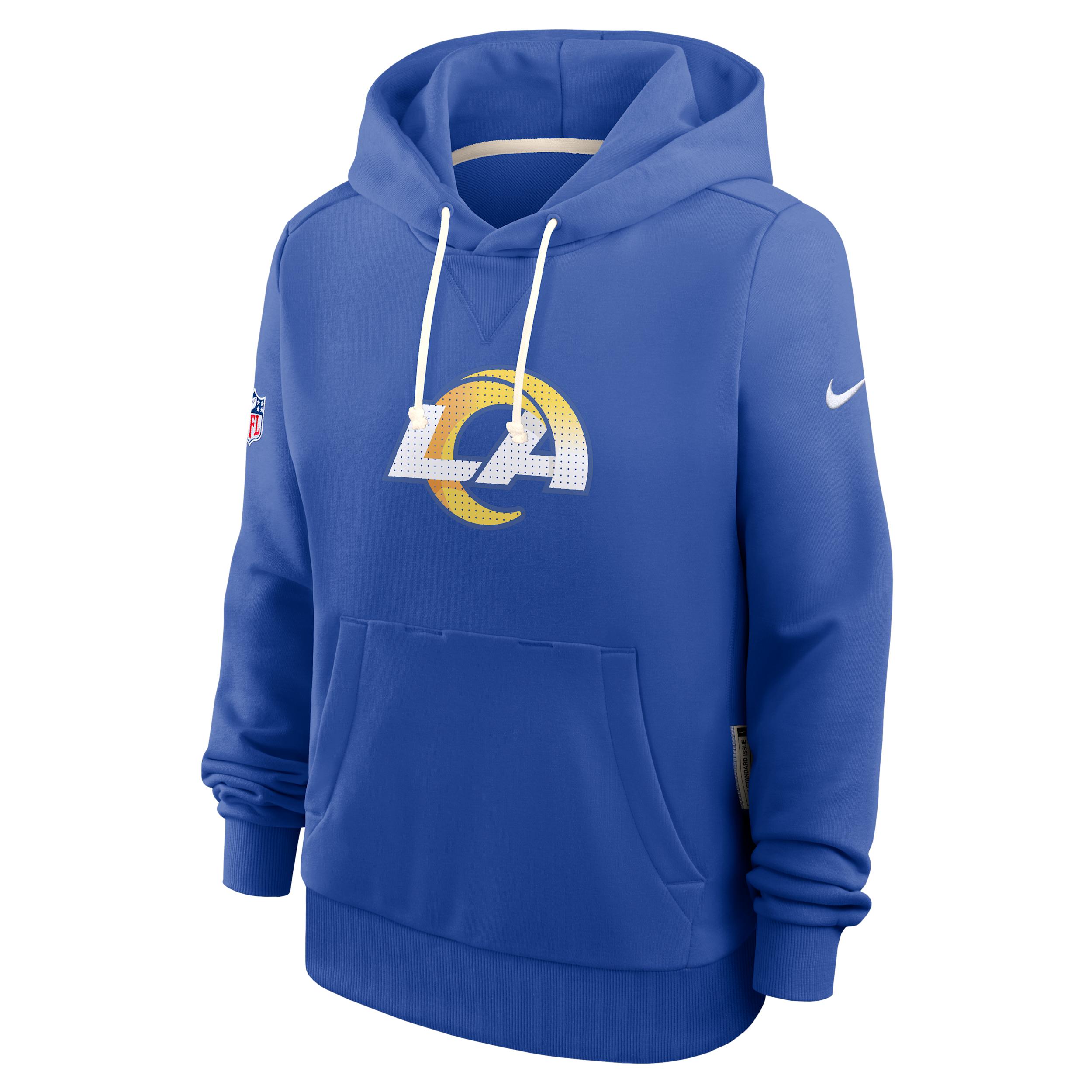 Los Angeles Rams Sideline Nike Women's Dri-FIT NFL Pullover Hoodie by NIKE
