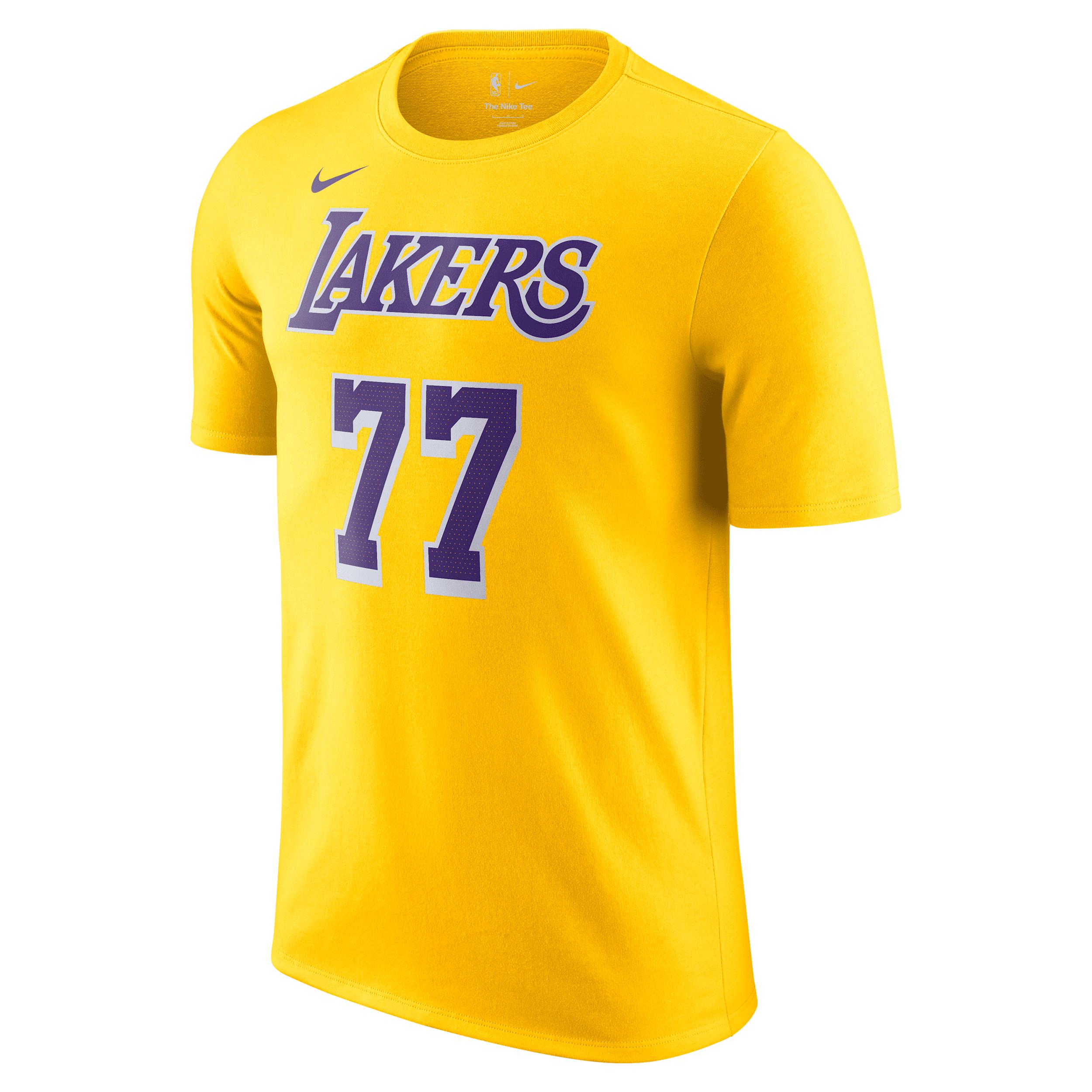 Luka DonÄiÄ Los Angeles Lakers Icon Edition Nike Men's NBA T-Shirt by NIKE