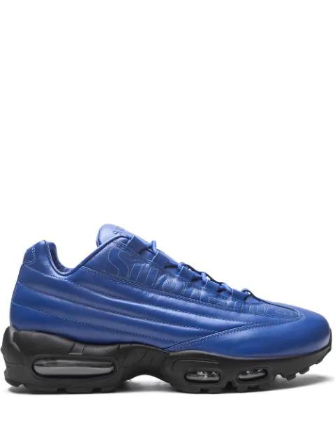 (M) Supreme x Air Max 95 Lux "Hyper Cobalt" sneakers by NIKE (M) Supreme x Air Max 95 Lux "Hyper Cobalt" sneakers by NIKE