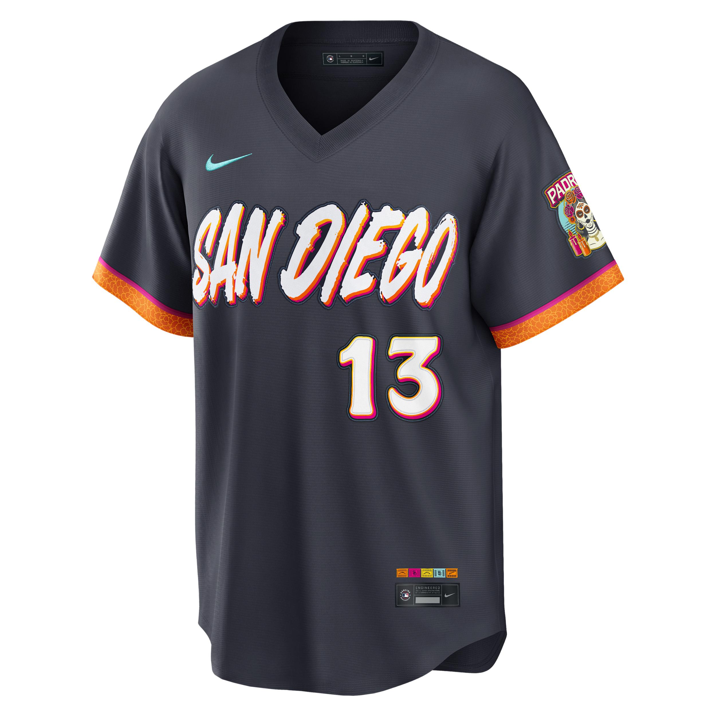 Manny Machado San Diego Padres City Connect Nike Men's MLB Stadium Jersey by NIKE