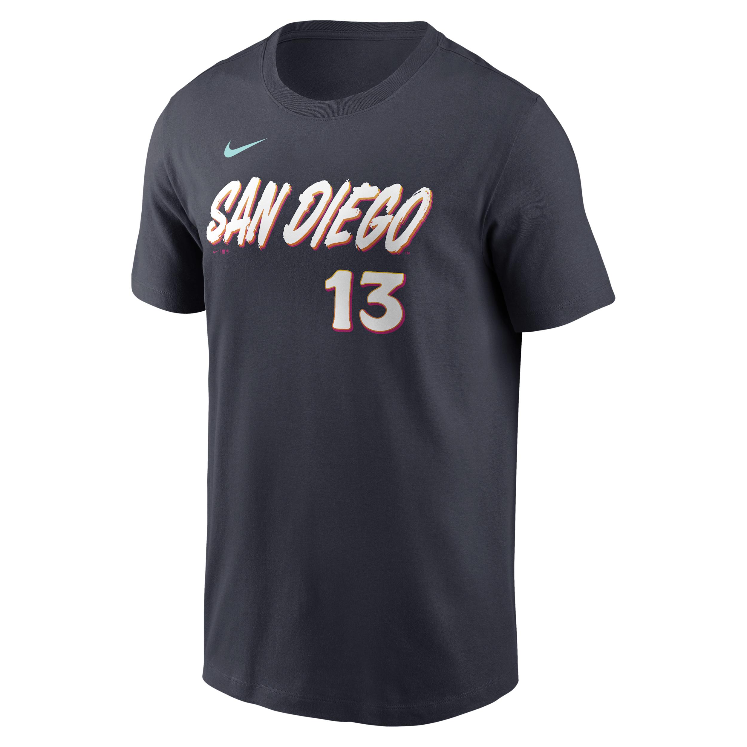 Manny Machado San Diego Padres City Connect Nike Men's MLB T-Shirt by NIKE
