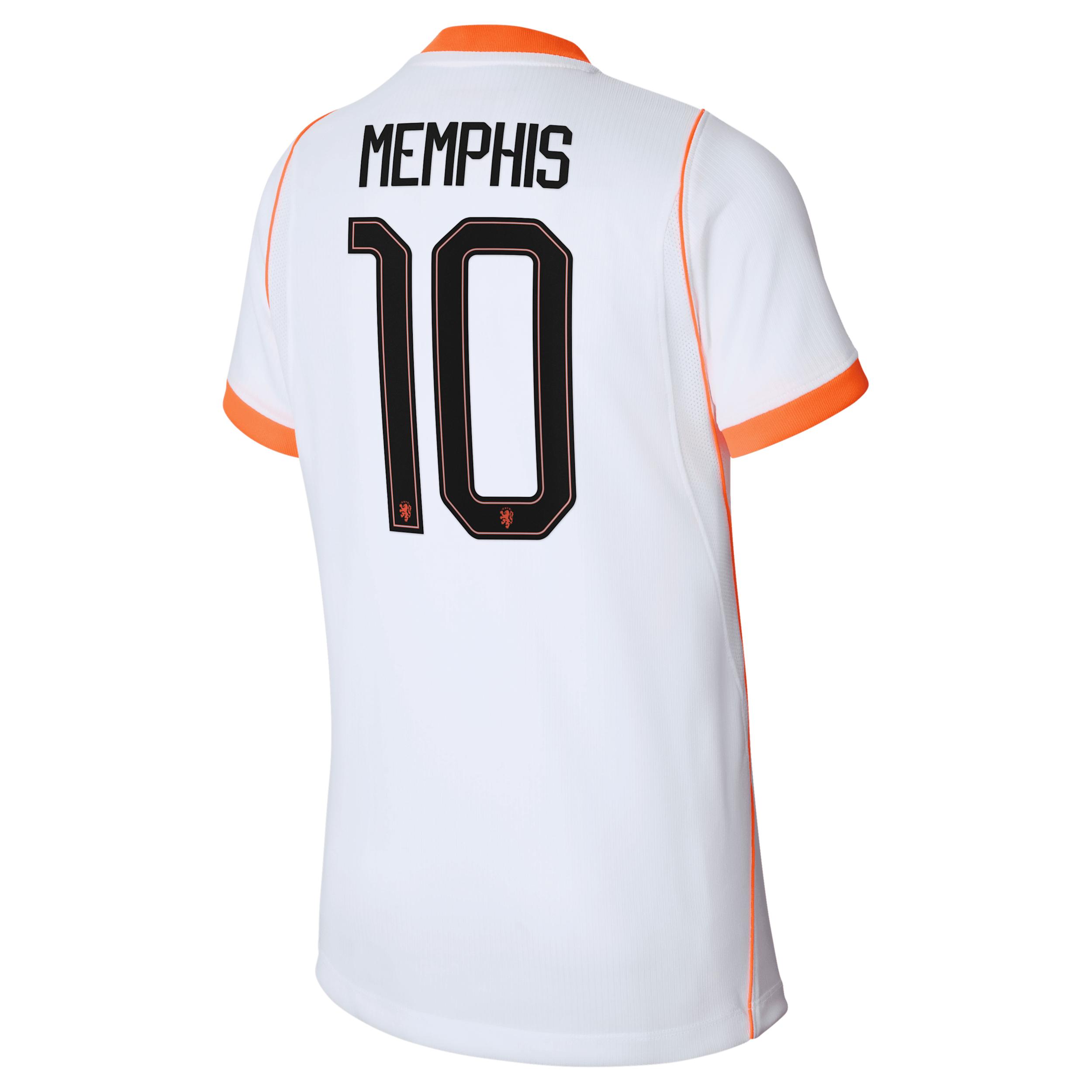 Memphis Depay Netherlands National Team 2026 Stadium Away Big Kids' Nike Dri-FIT Soccer Jersey by NIKE