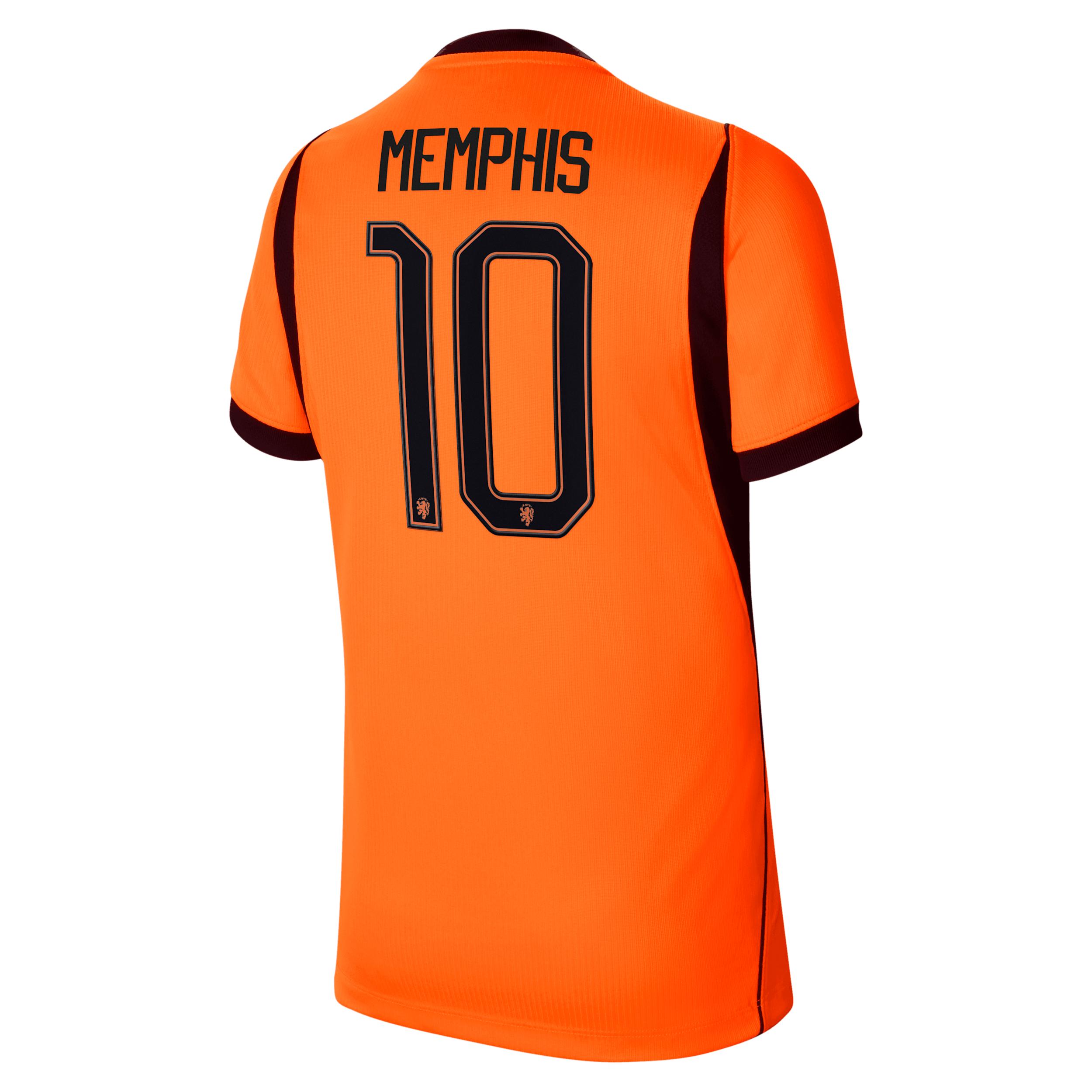 Memphis Depay Netherlands National Team 2026 Stadium Home Big Kids' Nike Dri-FIT Soccer Jersey by NIKE