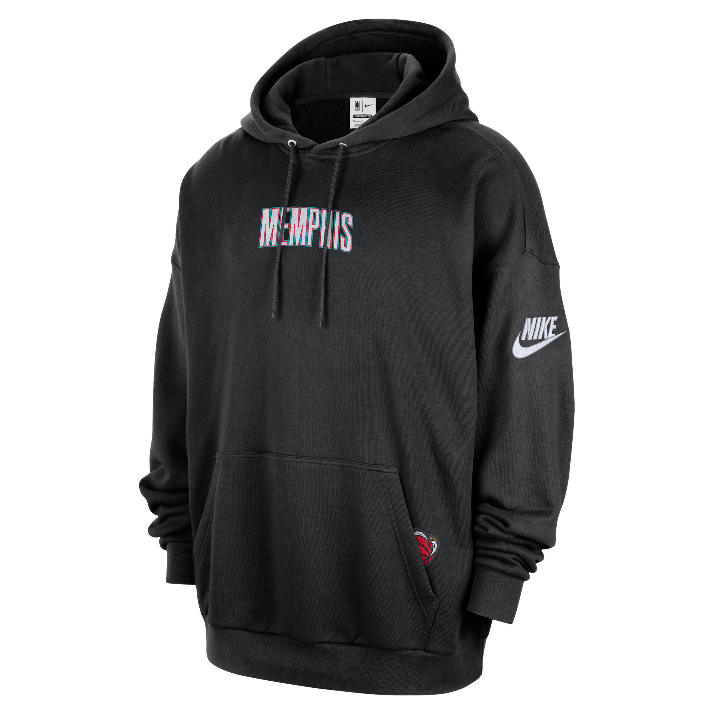 Memphis Grizzlies 2025/26 Hardwood Classics Nike Men's Club NBA Premium Pull-Over Hoodie by NIKE