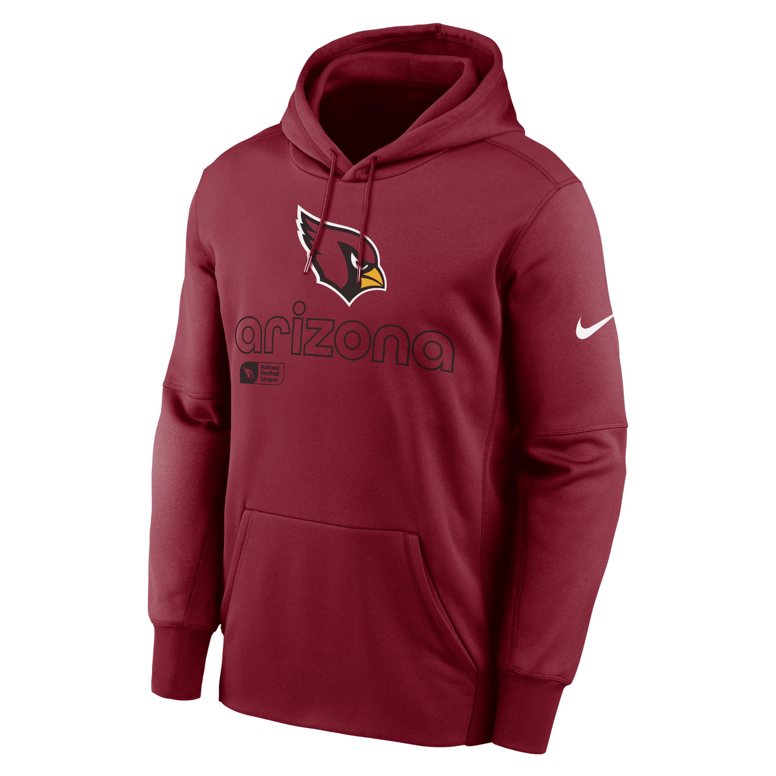 Men's Arizona Cardinals Menâs Nike Therma NFL Pullover Hoodie by NIKE